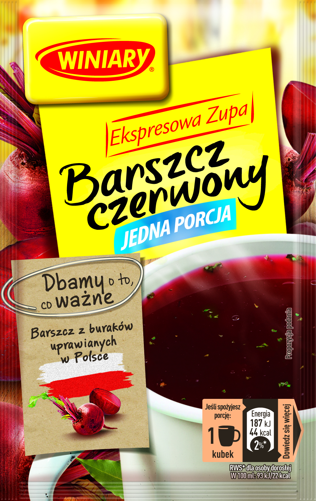 Winiary Ekspresowa Zupa Barszcz Czerwony 60G