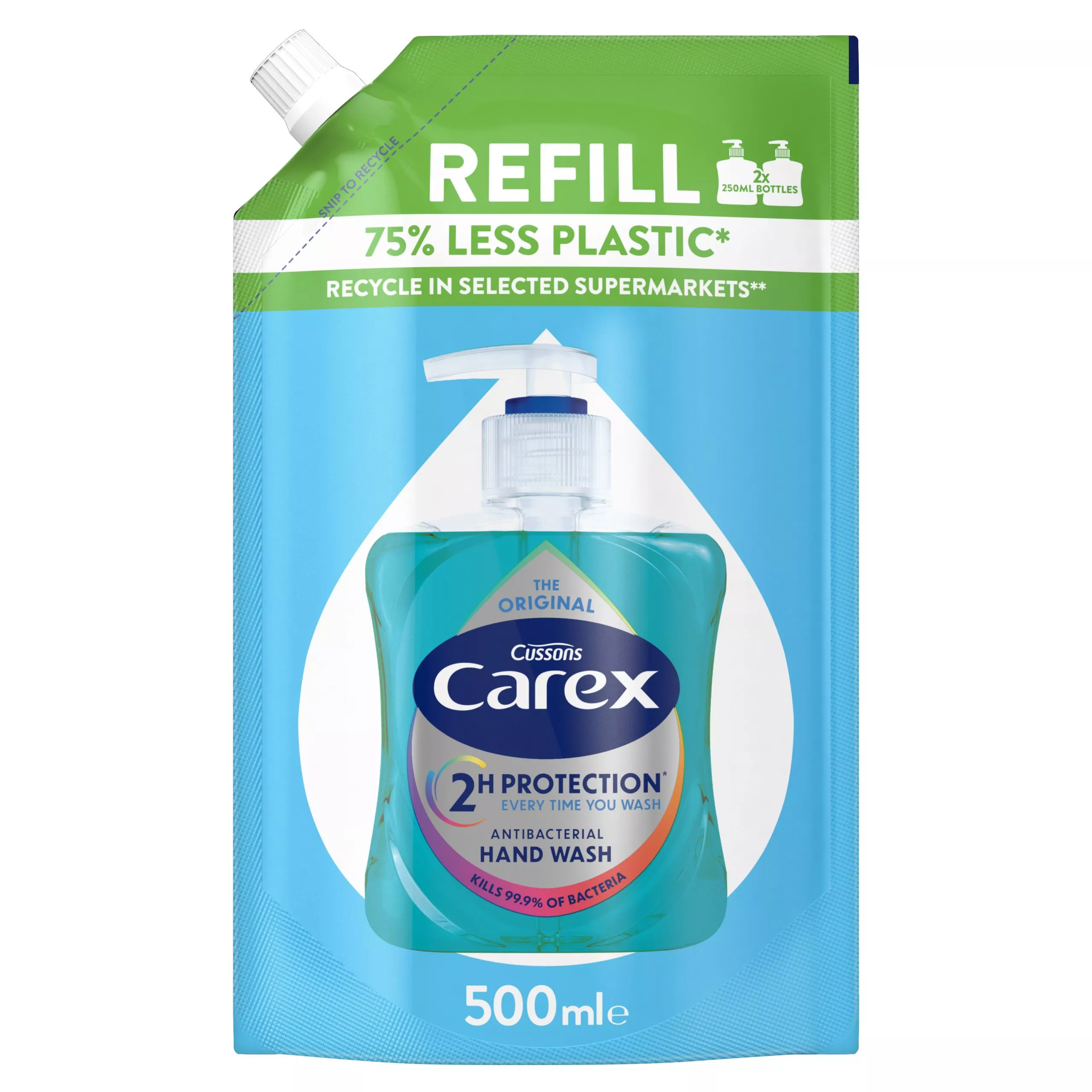 Carex Original Antybakteryjne Mydło W Płynie 500Ml Opakowanie Uzupełniające