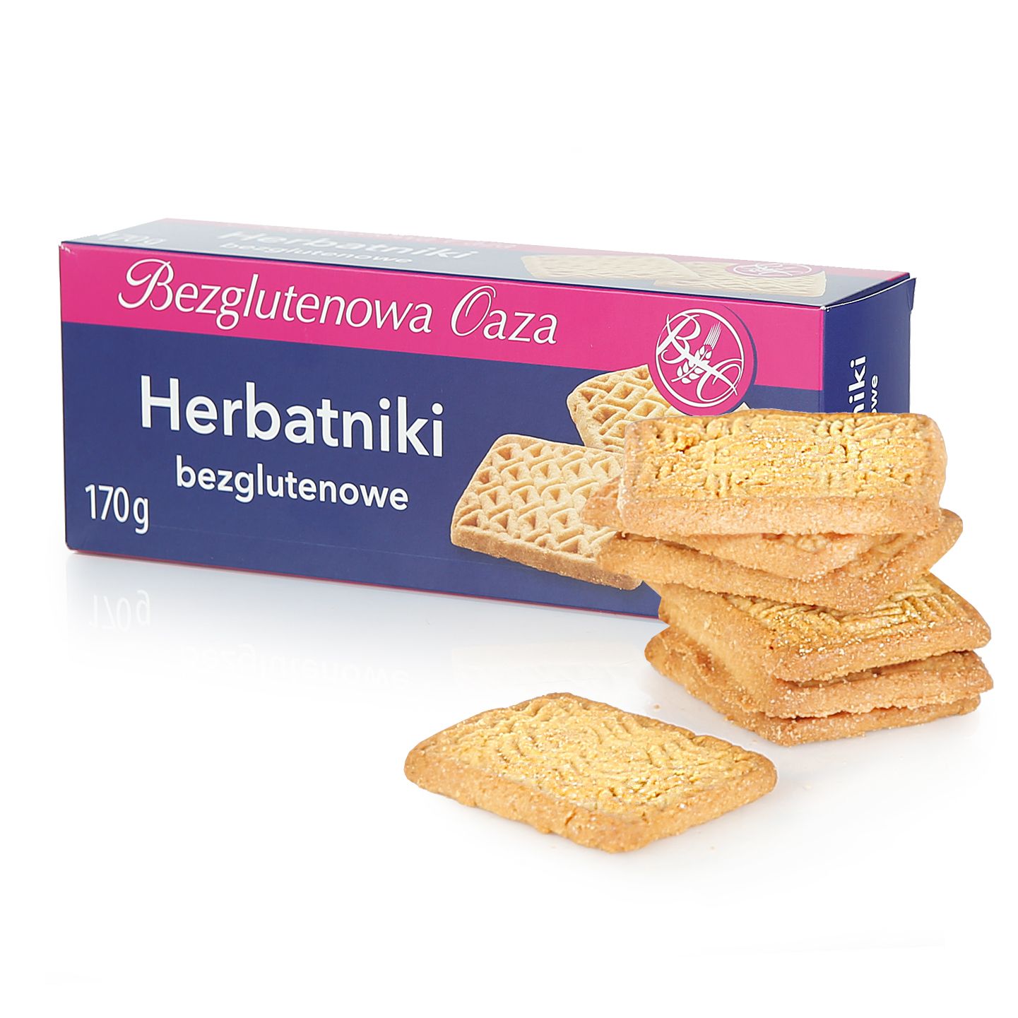 Bezglutenowa Oaza Herbatniki 170G.Produkt Bezglutenowy Balviten