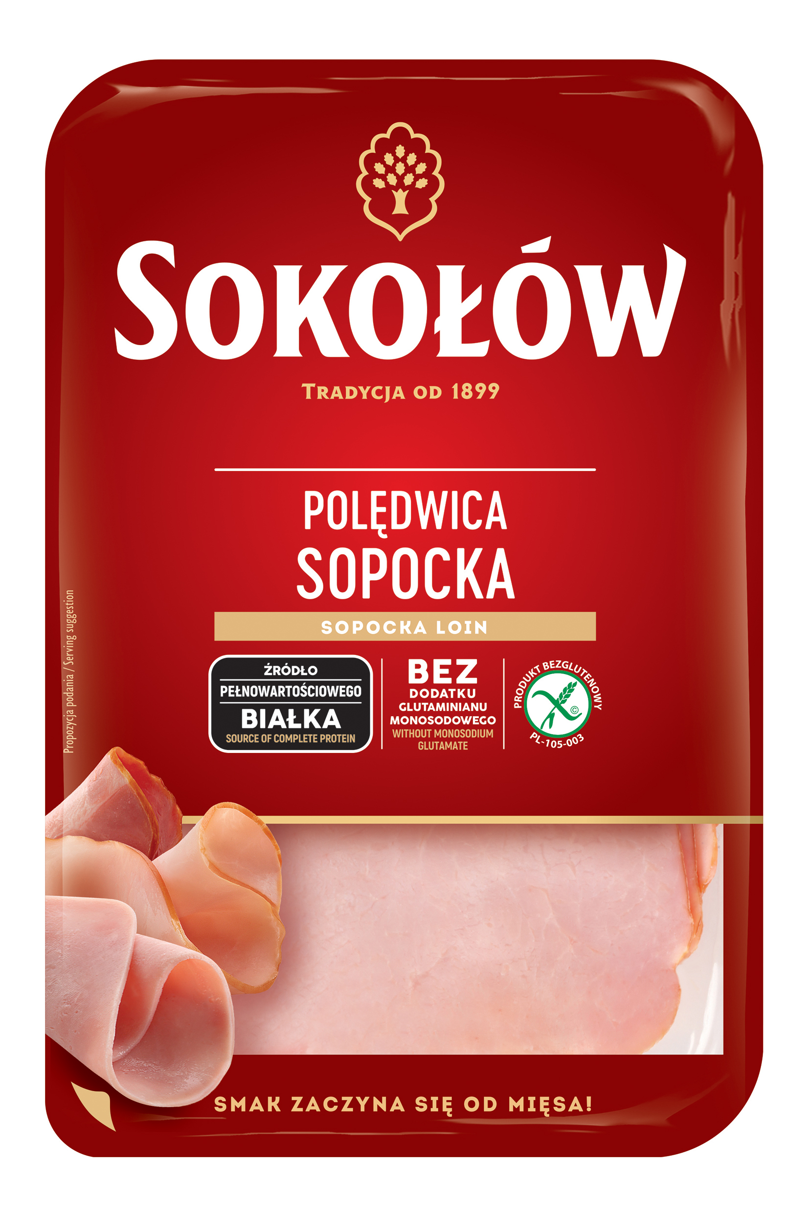 Polędwica Sopocka Plastry 500 G Sokołów