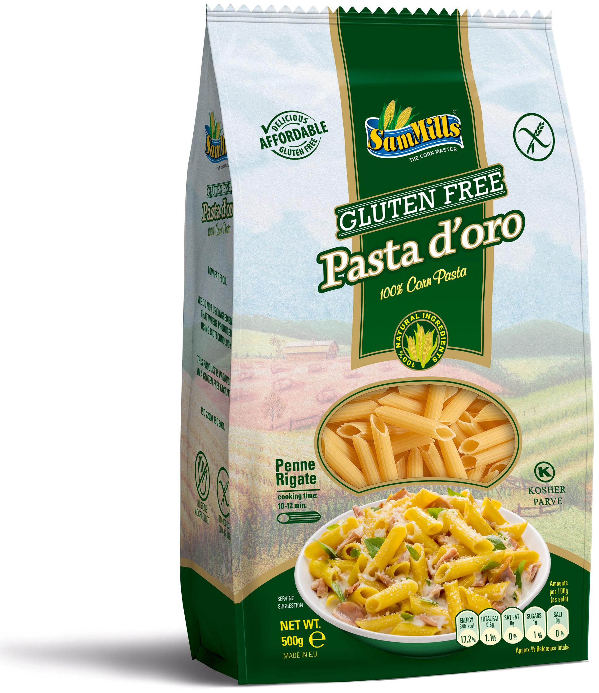 Sam Mills Makaron Bezglutenowy Rurka Skośna 500G