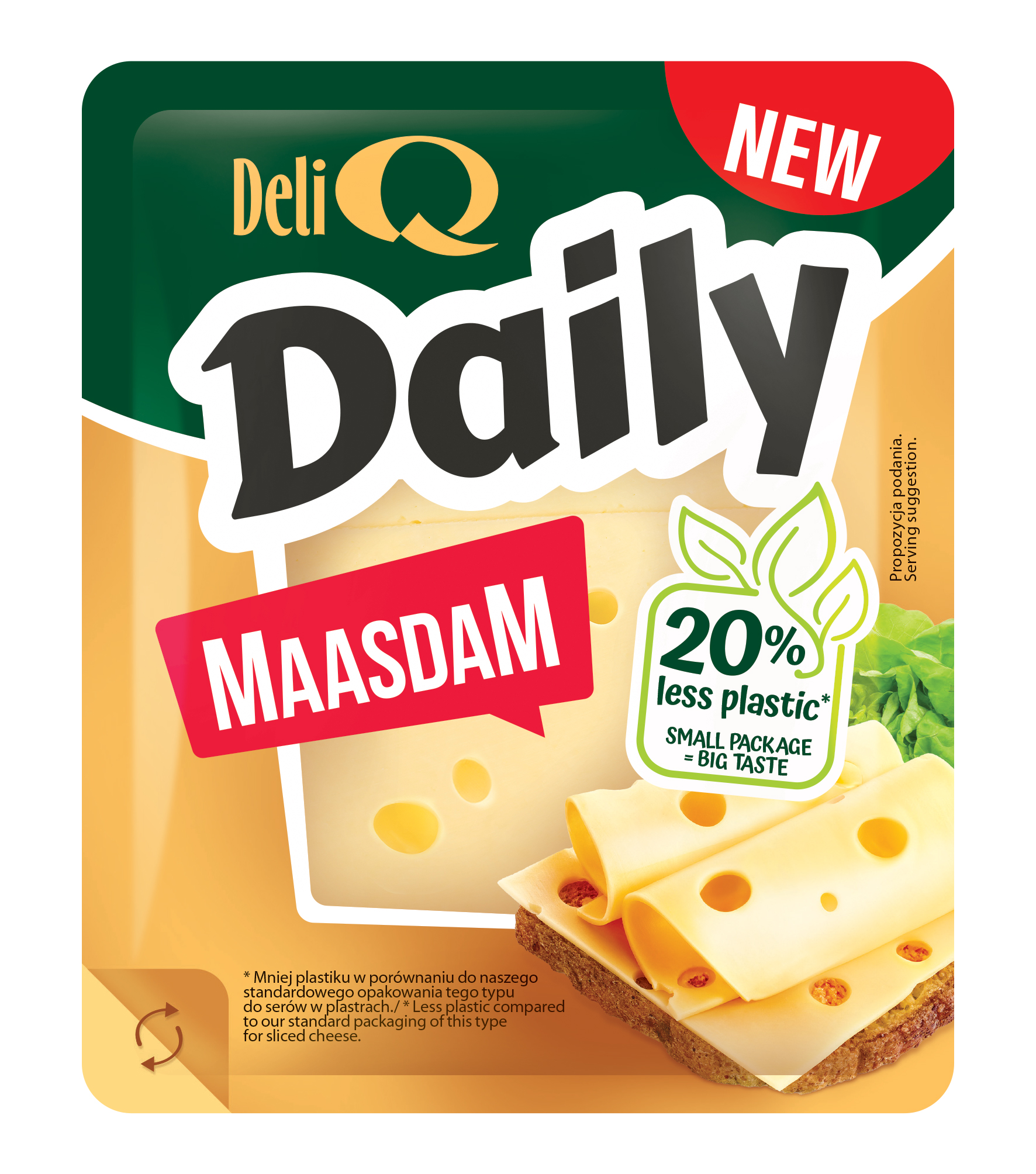 Deli Q Daily Holenderski Maasdam Plastry 100G