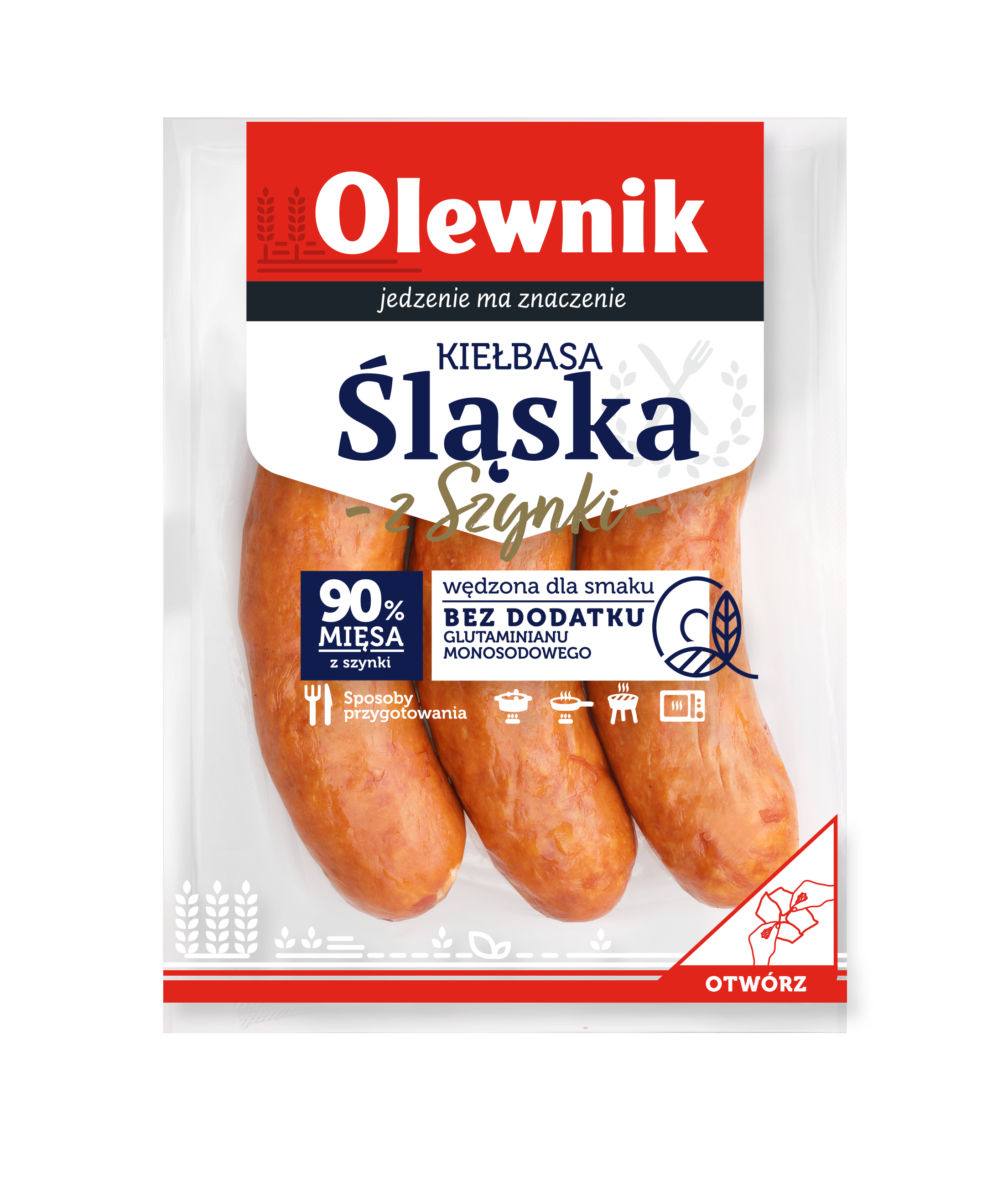 Kiełbasa Śląska Z Szynki 500 G Olewnik
