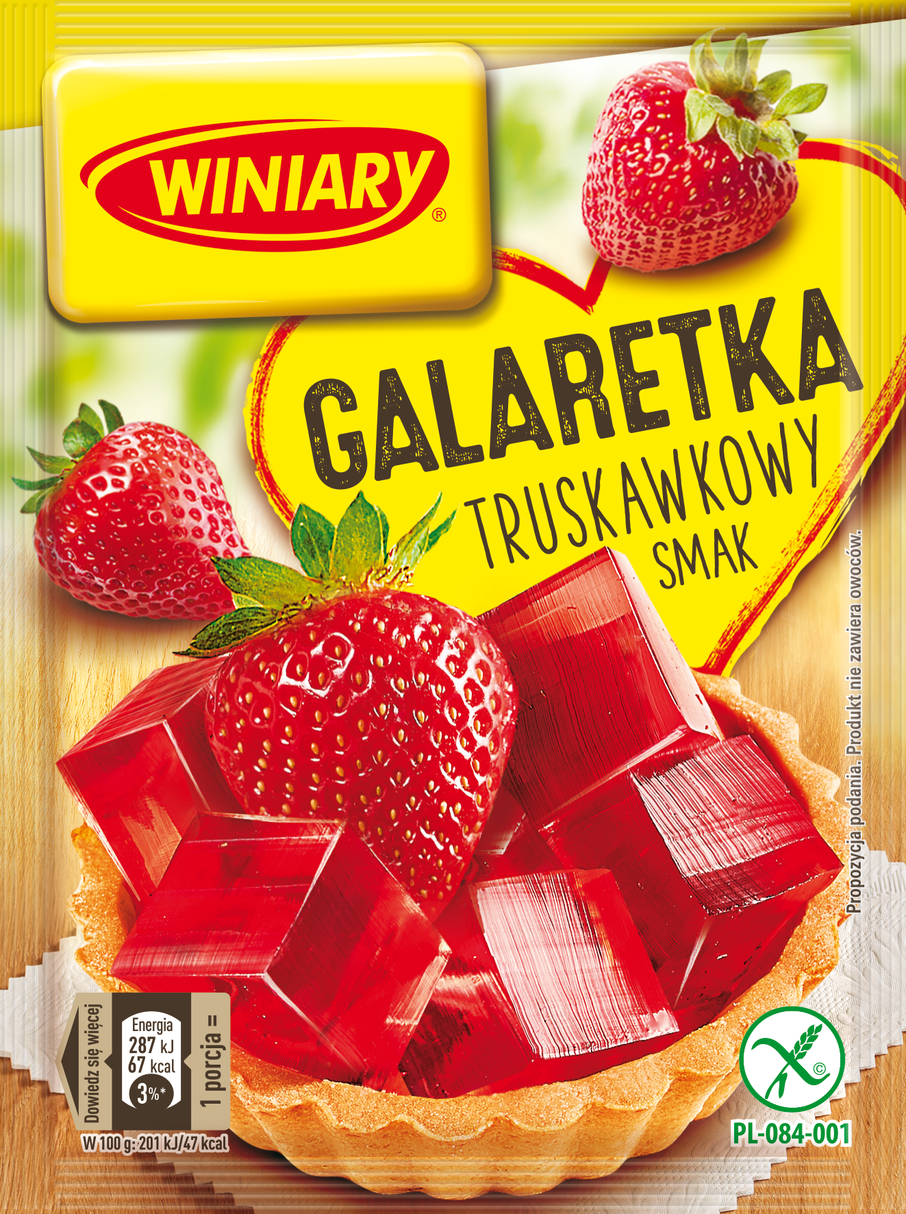 Winiary Galaretka Truskawkowy Smak 71 G