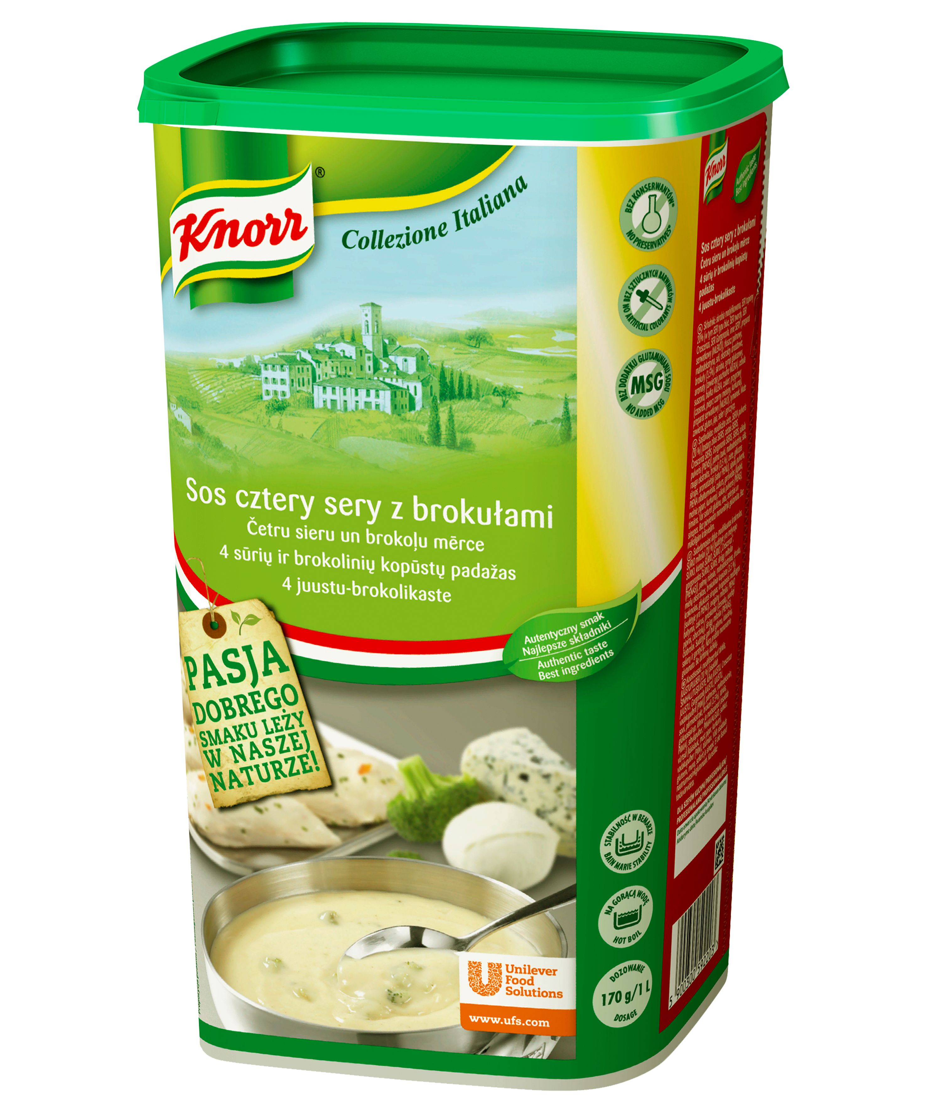Sos Cztery Sery Z Brokułami Knorr 0.9Kg