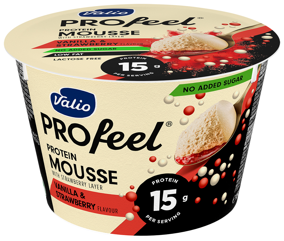 Valio Profeel Proteinowy Mus 150G Wanilia I Truskawka