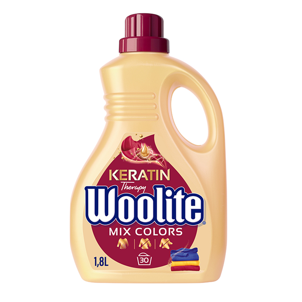 Woolite Płyn Do Prania Kolorów Z Keratyną Color 1,8 L/ 30 Prań