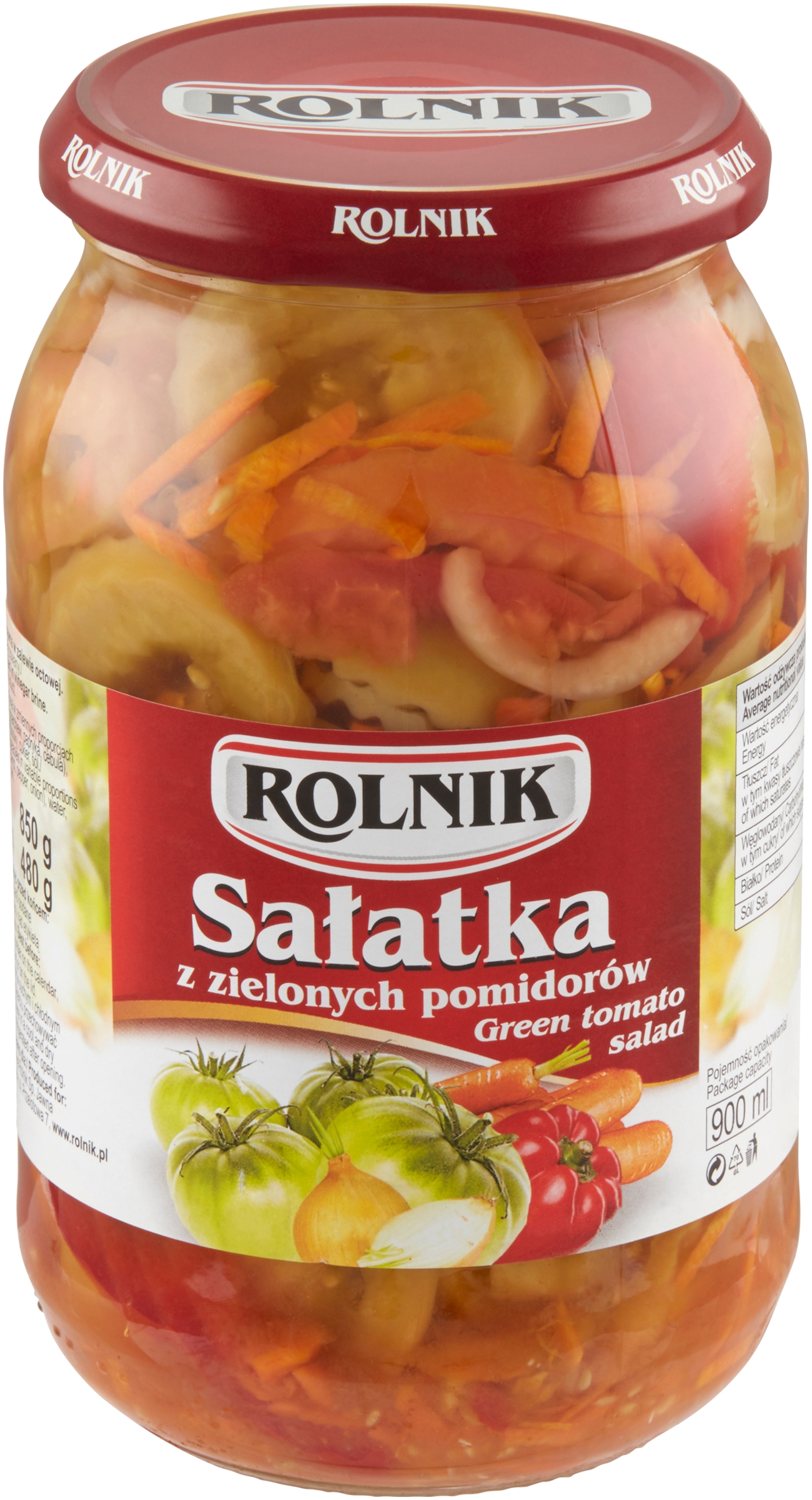 Sałatka Z Zielonych Pomidorów 850 G Rolnik