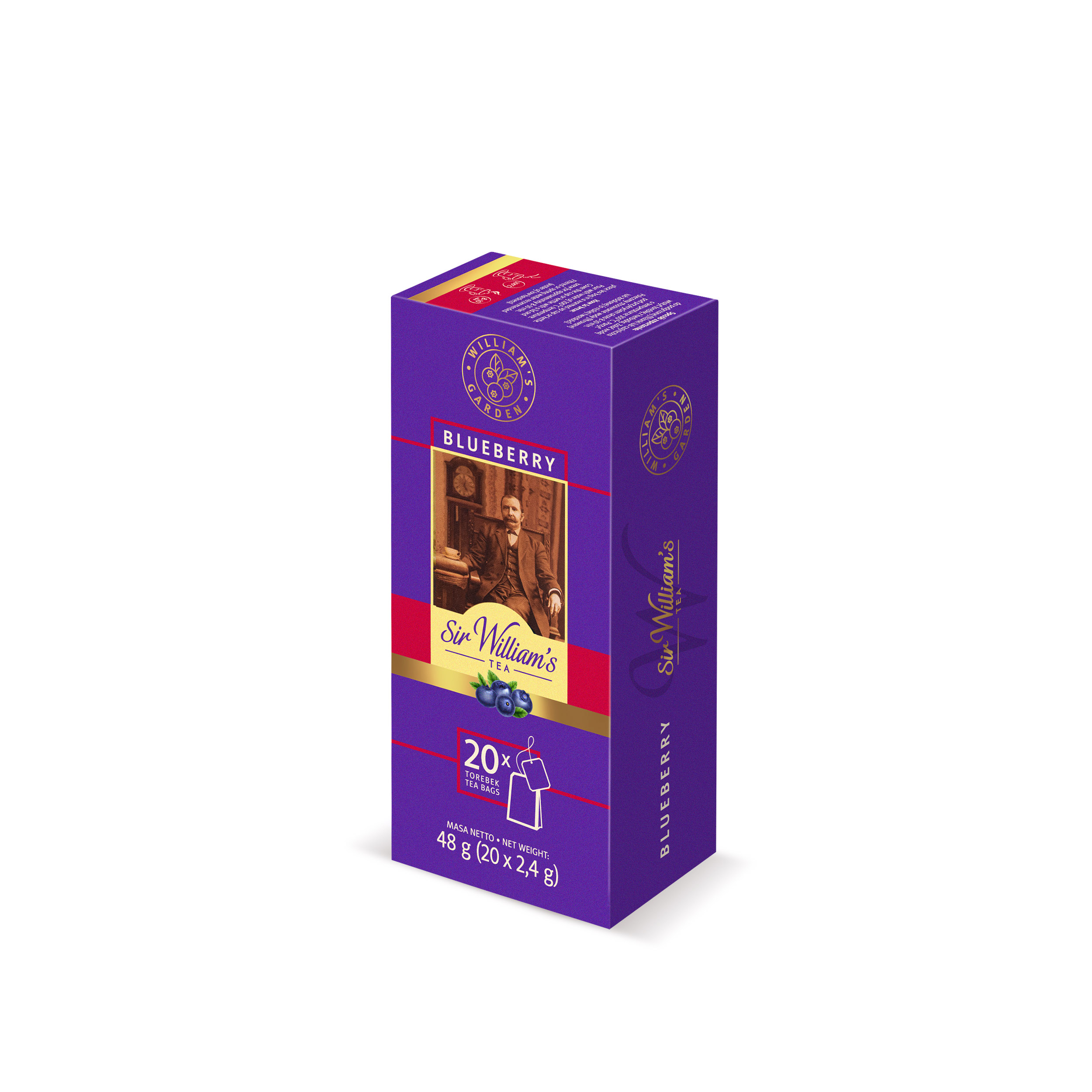 Herbata Sir William'S Tea Blueberry 20 Szt.X2,4G