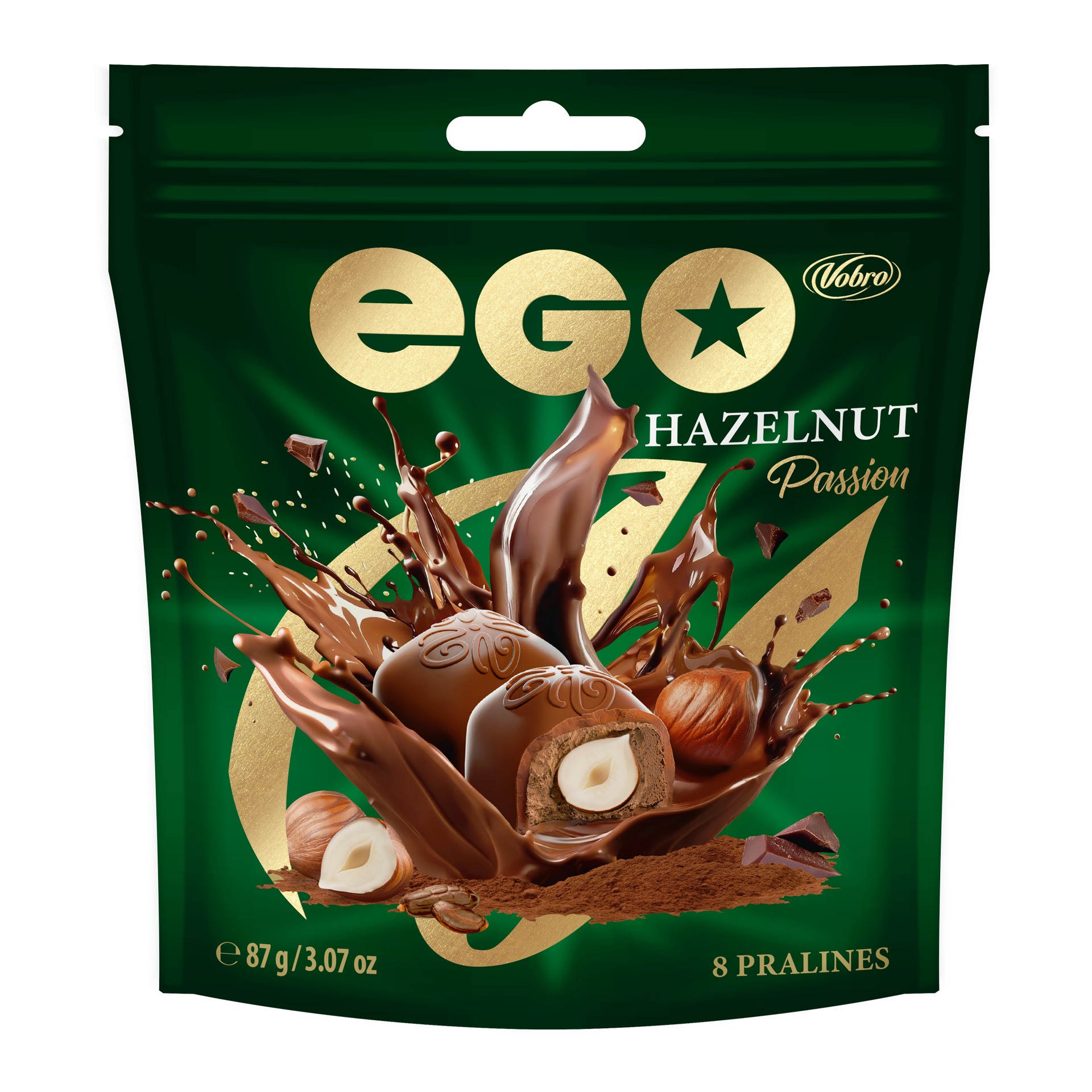 Vobro Praliny Ego Hazelnut Passion 87G