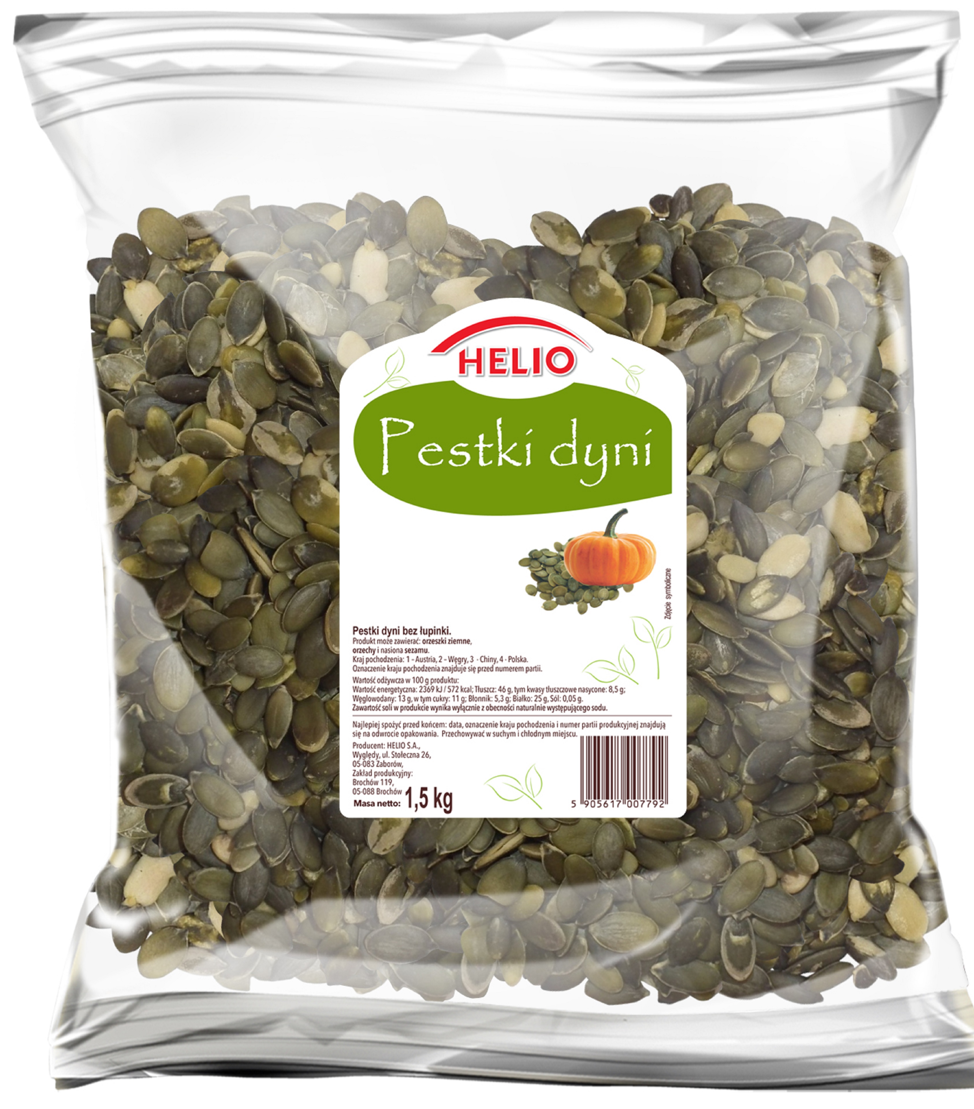 Pestki Dyni Helio 1,5 Kg