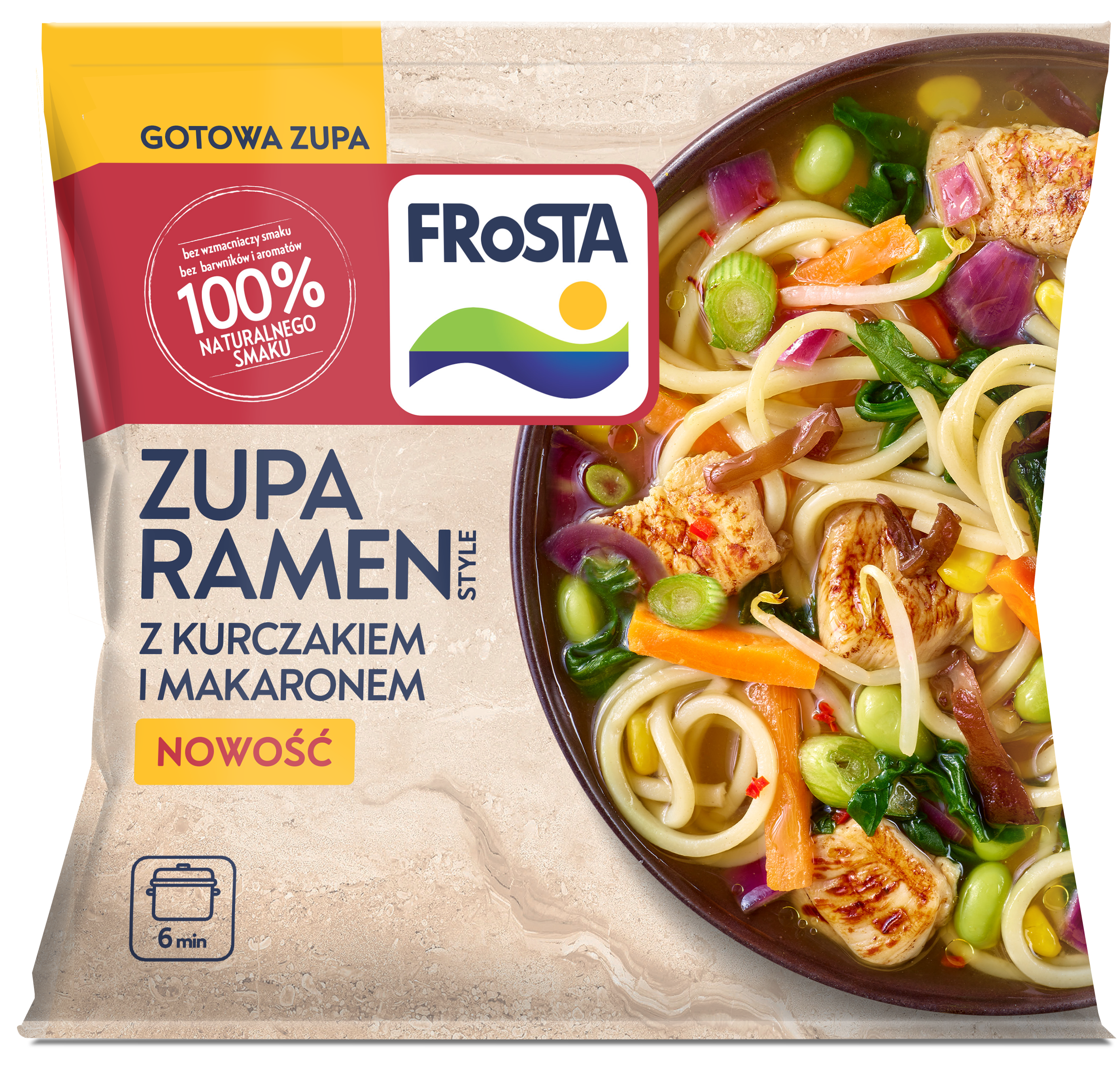 Zupa Ramen Style Z Kurczakiem I Makaronem 400G Frosta