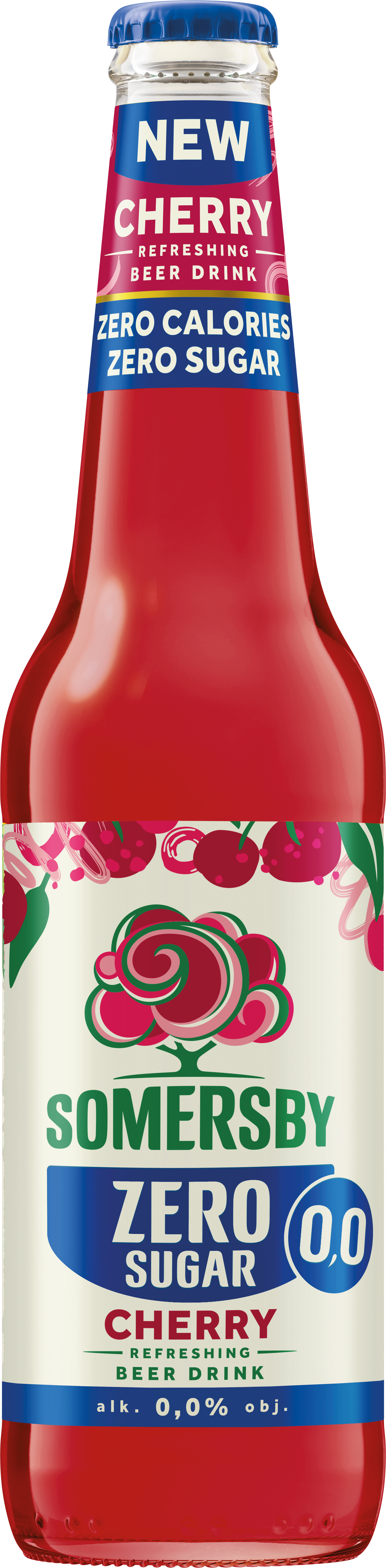 Somersby 3Xzero Cherry 0% 400 Ml, Butelka Bezzwrotna