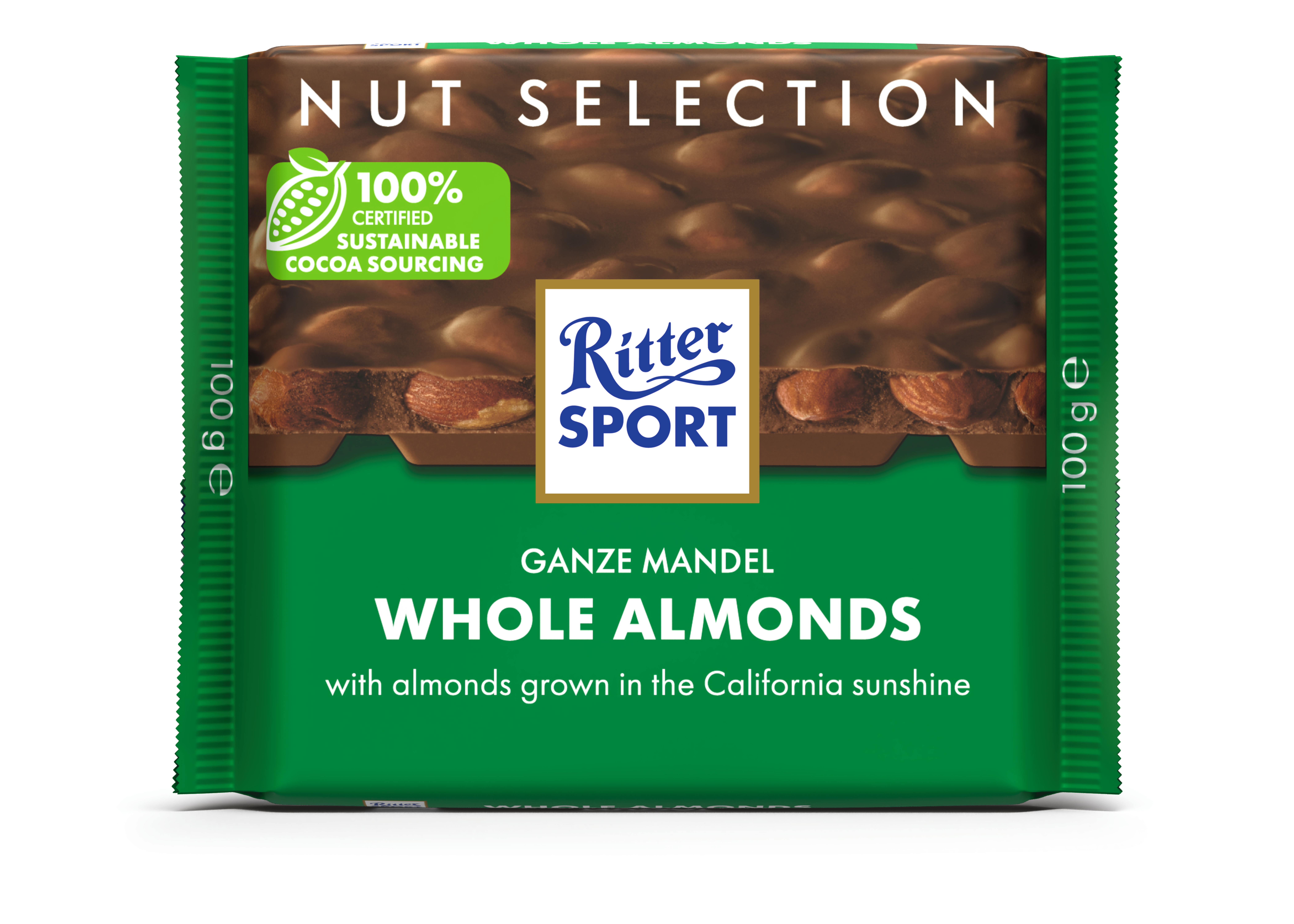 Ritter Sport Czekolada Mleczna Z Całymi Migdałami 100G