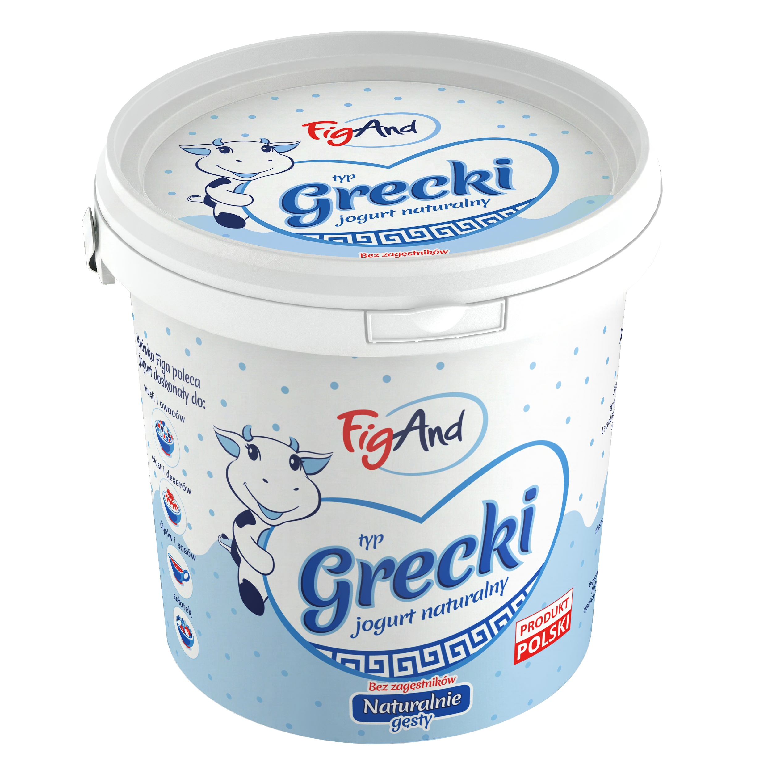 Jogurt Grecki 10% Wiaderko 1 Kg Figand
