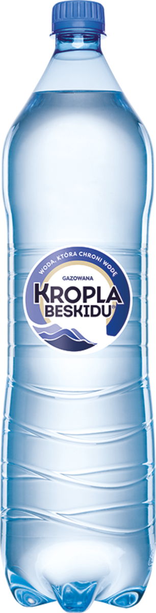 Kropla Beskidu Gazowana 1,5L - Kaucja