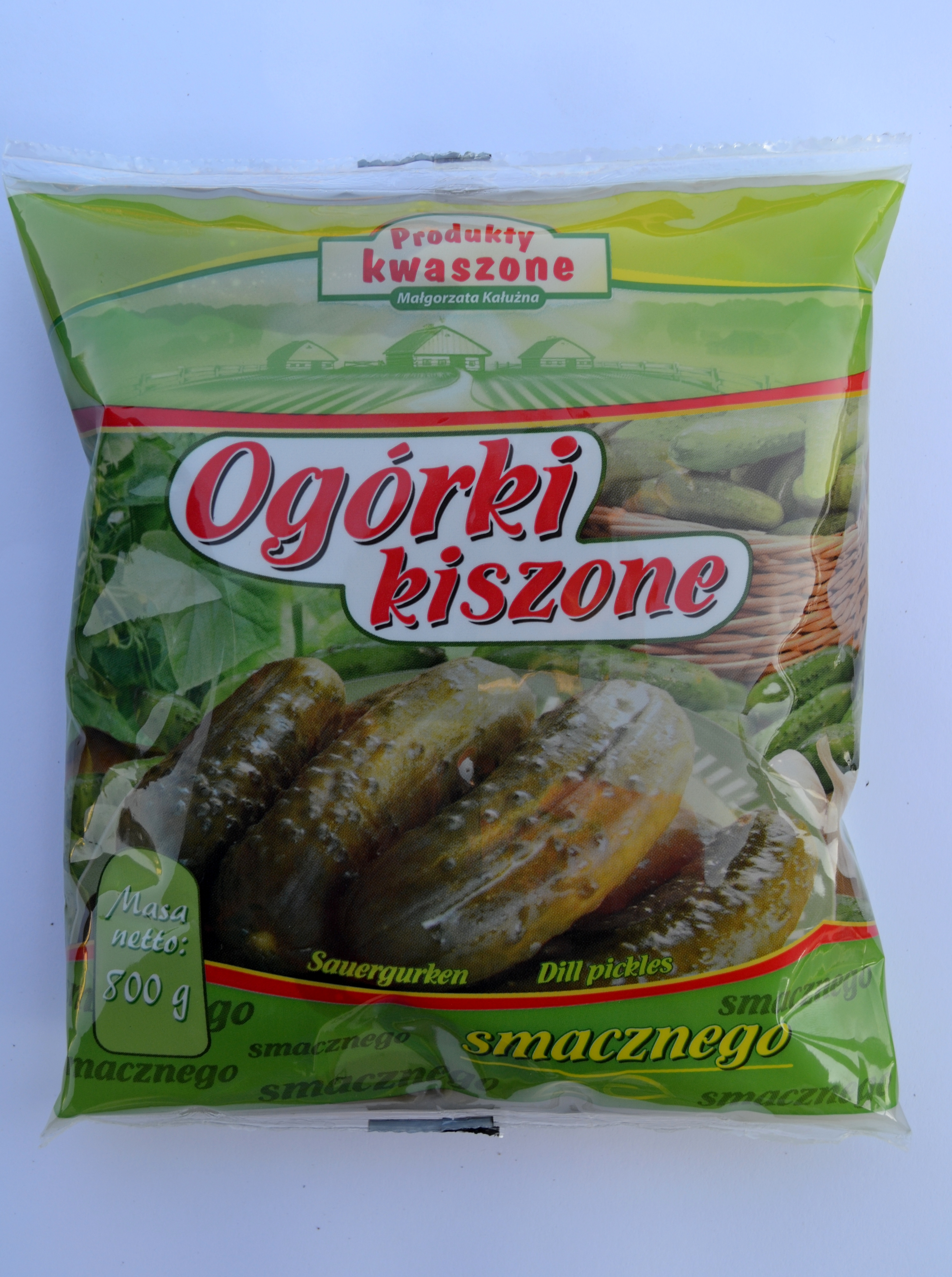 Ogórki Kiszone Polska 500G Małgorzata Kałużna