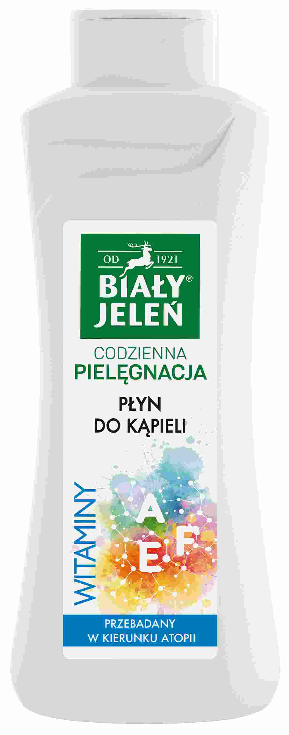 Biały Jeleń Płyn Do Kąpieli I Pod Prysznic Z Witaminami A, E, F I Czystą Bawełną 750Ml