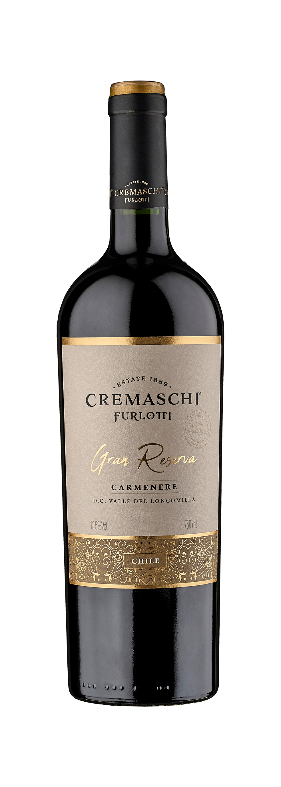 Wino Gronowe Wytrawne Czerwone Cremaschi Furlotti Gran Reserva Carmenere 0,75L 13,5%