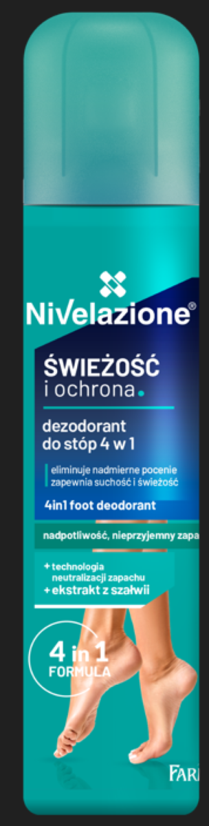 Nivelazione Aktywny Dezodorant Do Stóp 4W1 180 Ml