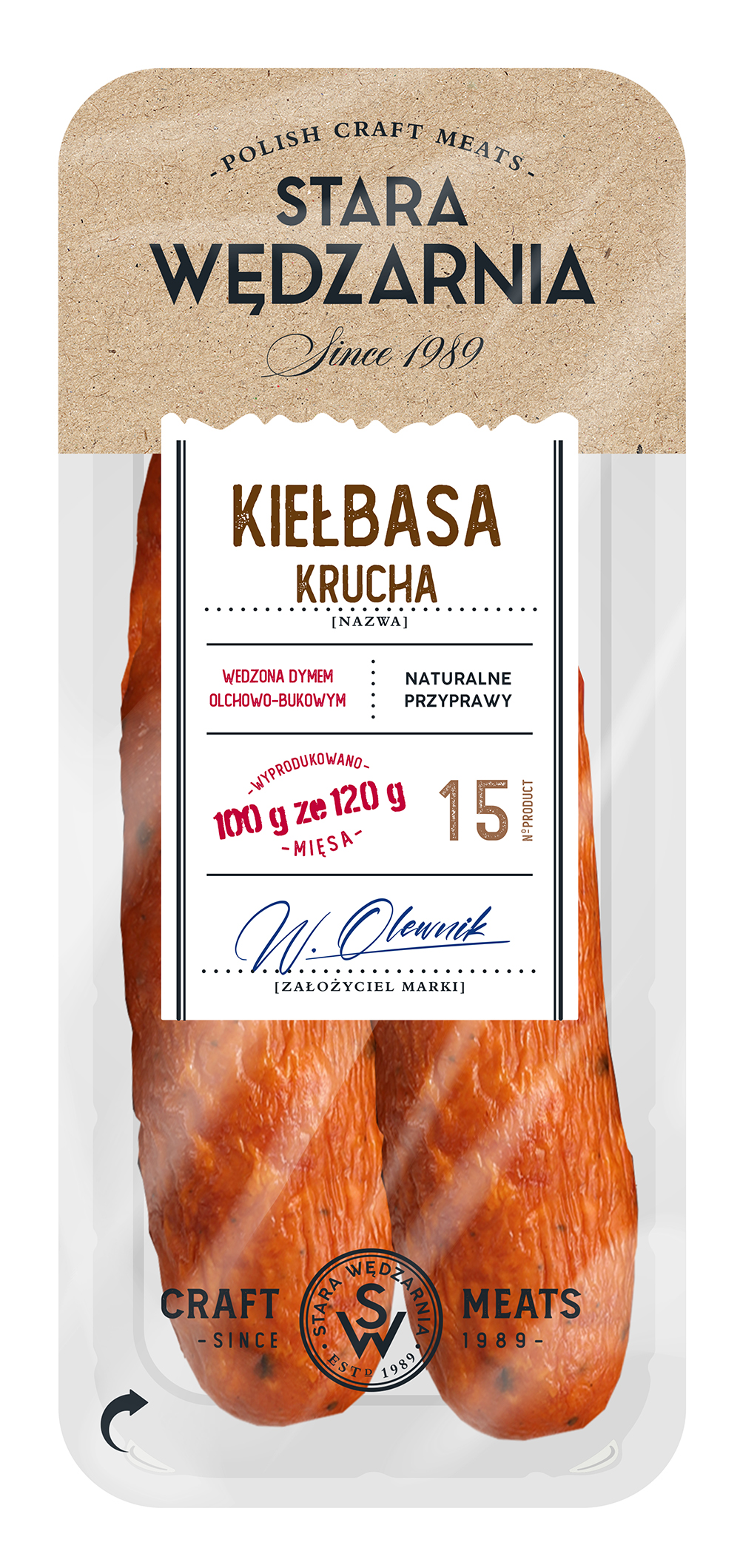Kiełbasa Krucha 120 G Stara Wędzarnia
