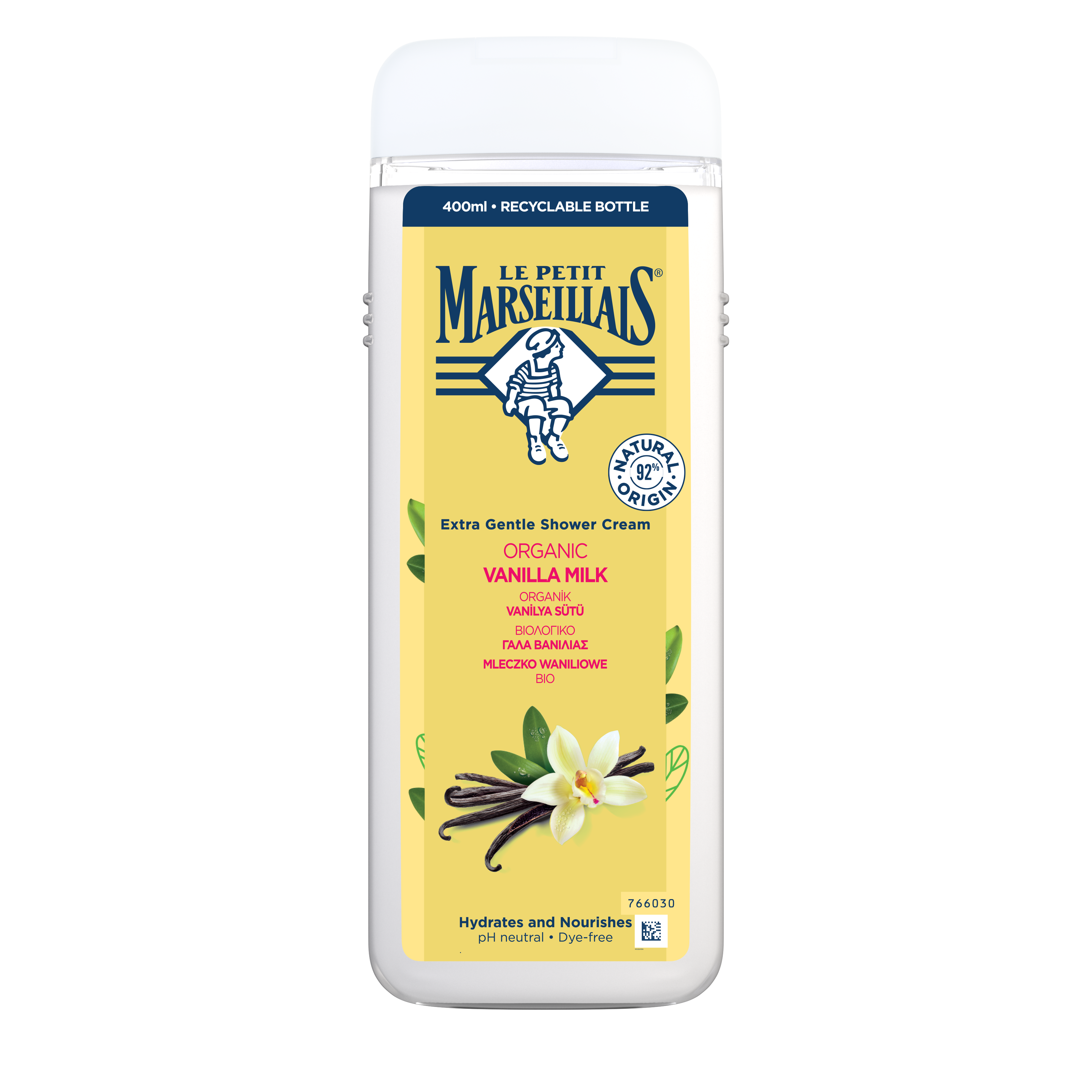 Le Petit Marseillas, Żel Pod Prysznic Mleczko Waniliowe 400 Ml