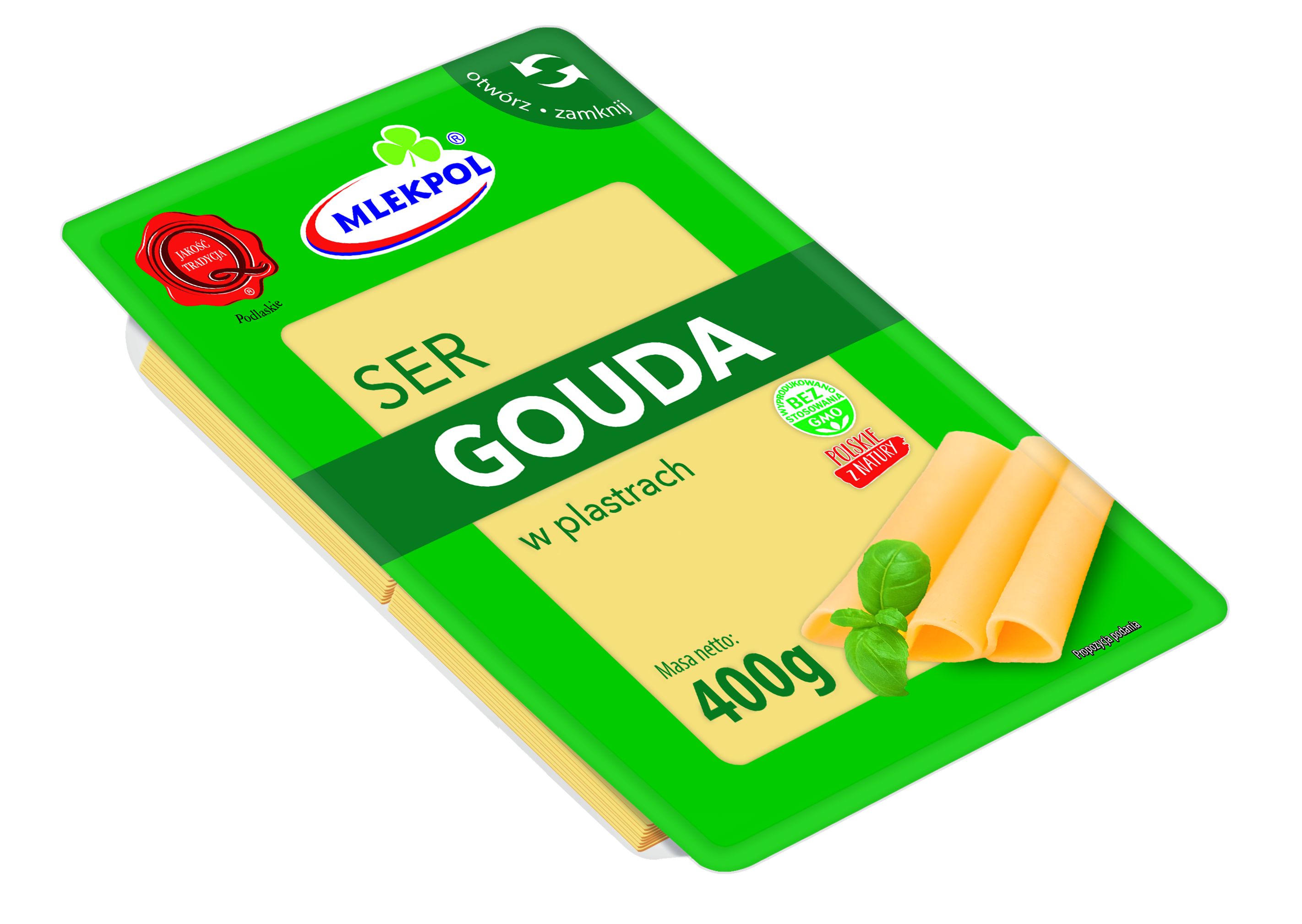 Ser Gouda Plastry 400G Mlekpol