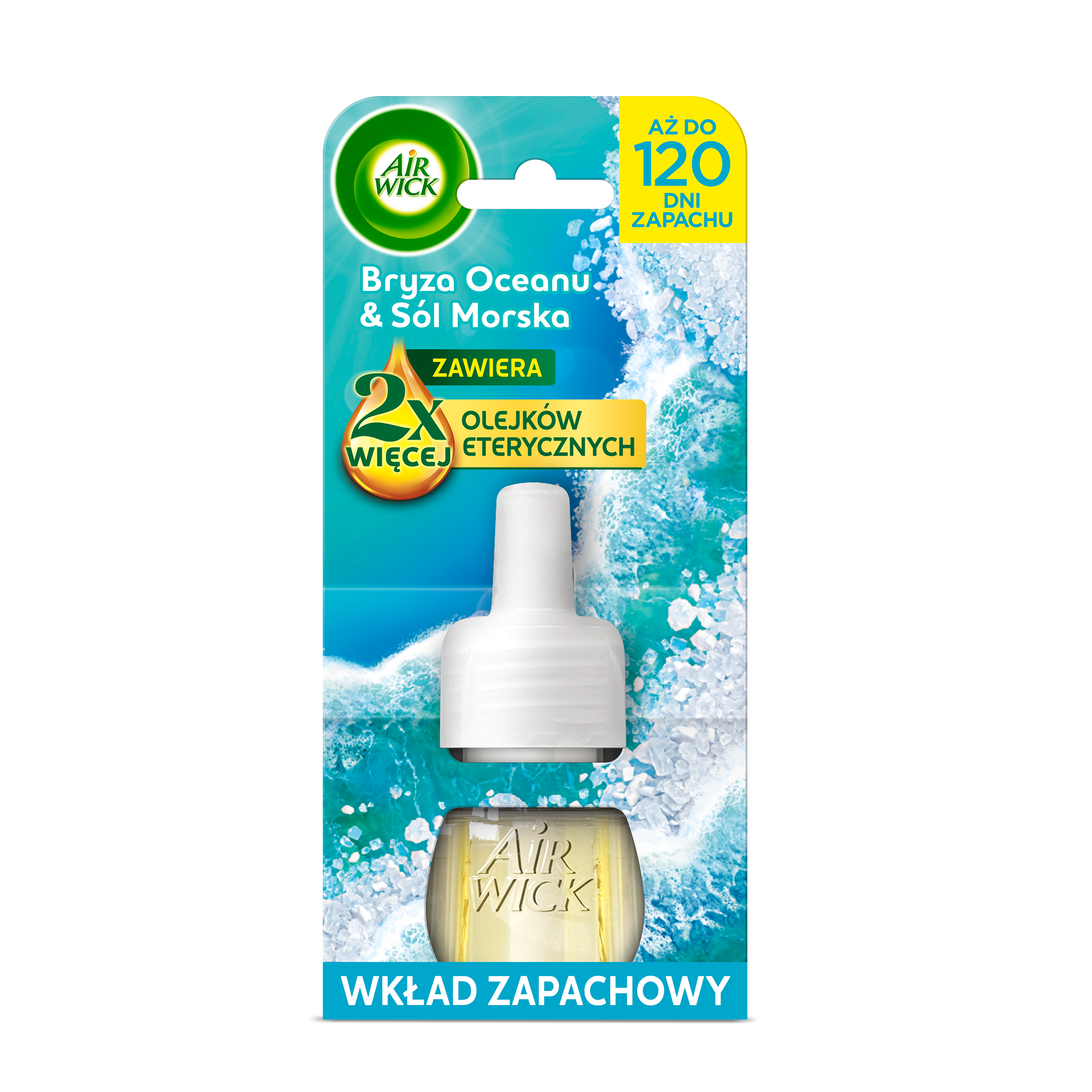 Air Wick Elektryczny Odświeżacz Powietrza Bryza Oceanu I Sól Morska Wkład 19 Ml