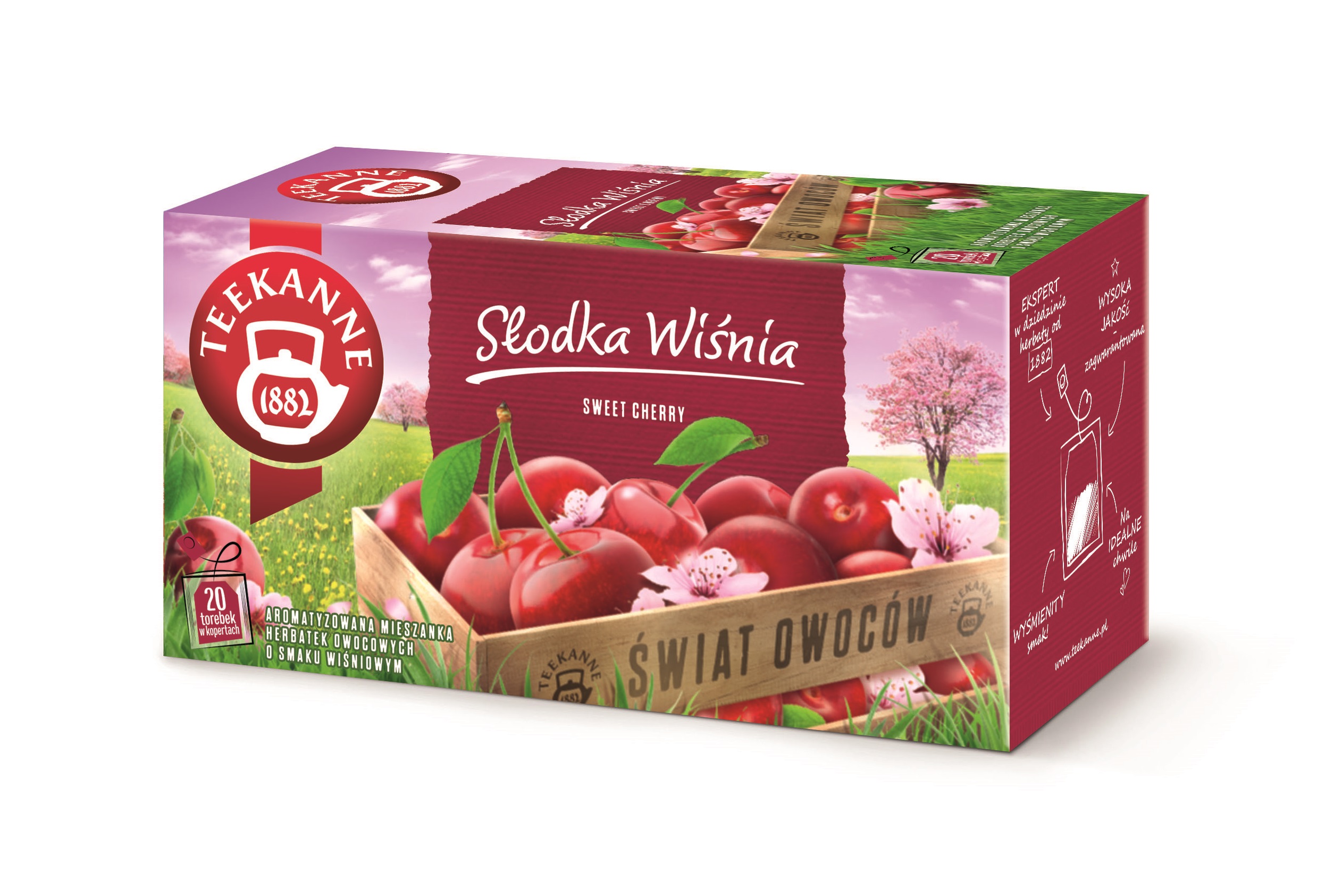 Herbatka Owocowa Teekanne Słodka Wiśnia 20 Torebek X 2,50G