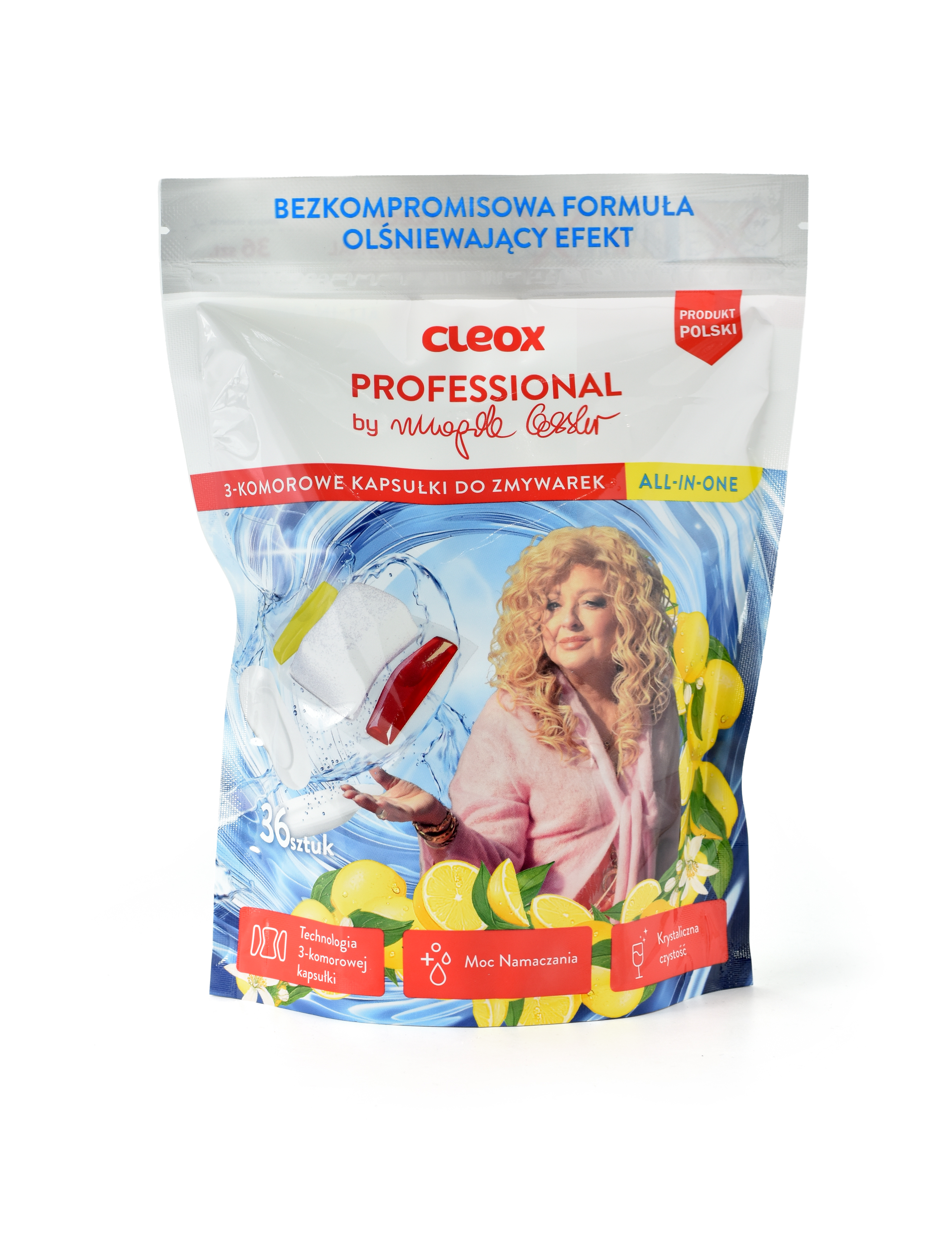 Cleox Professional By Magda Gessler Kapsułki 3-Komorowe Do Zmywarek 36 Szt.