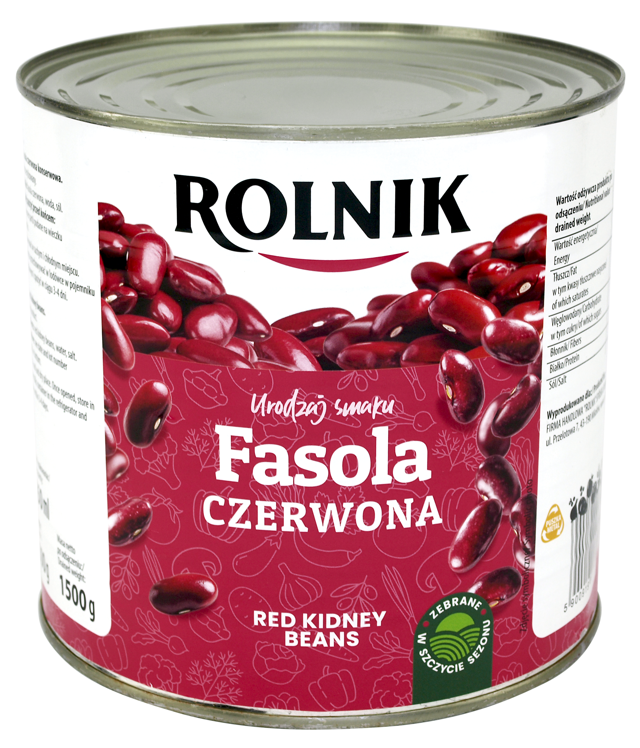 Fasola Czerwona Konserwowa Rolnik 2650 Ml