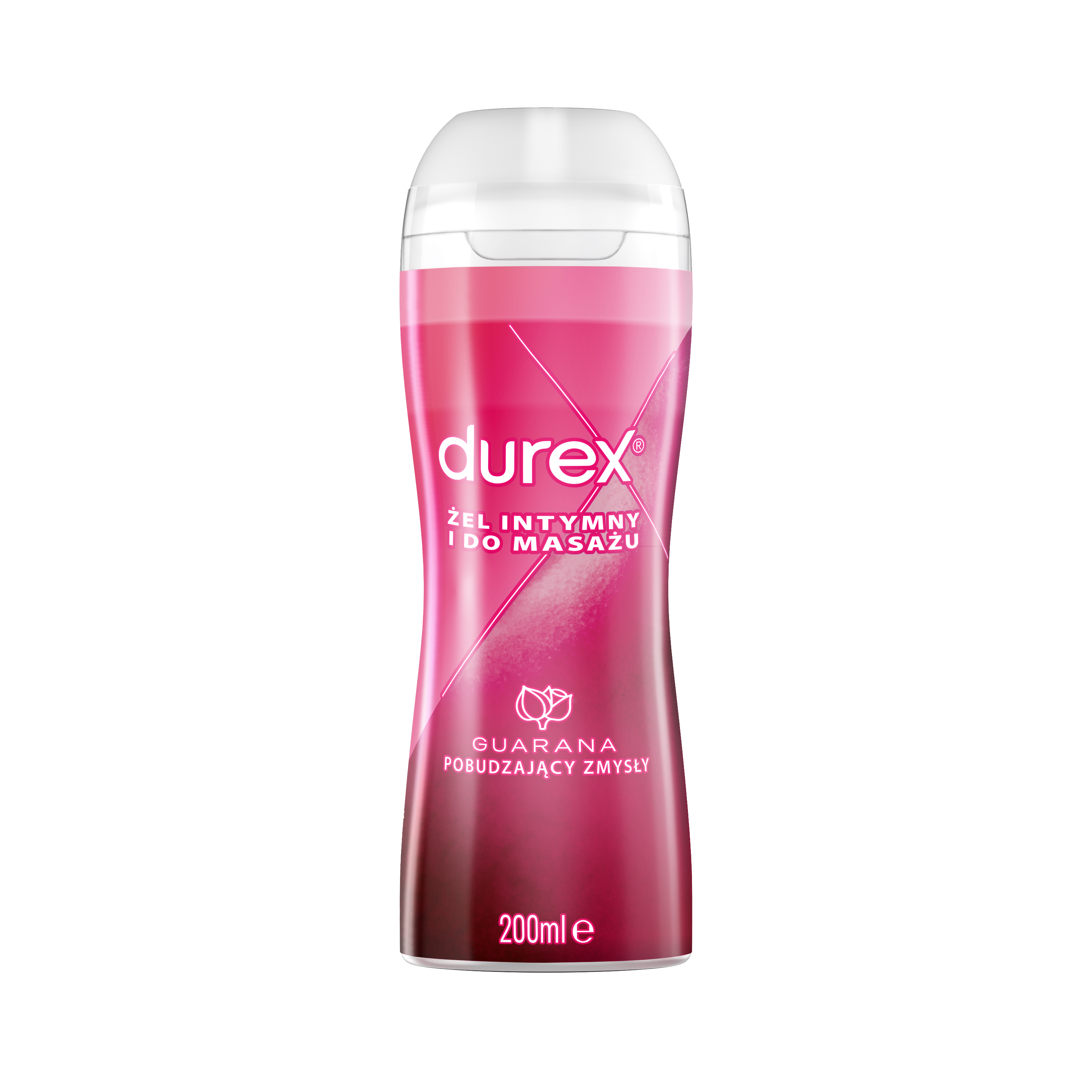 Durex Żel Intymny I Do Masażu 2W1 Guarana 200 Ml