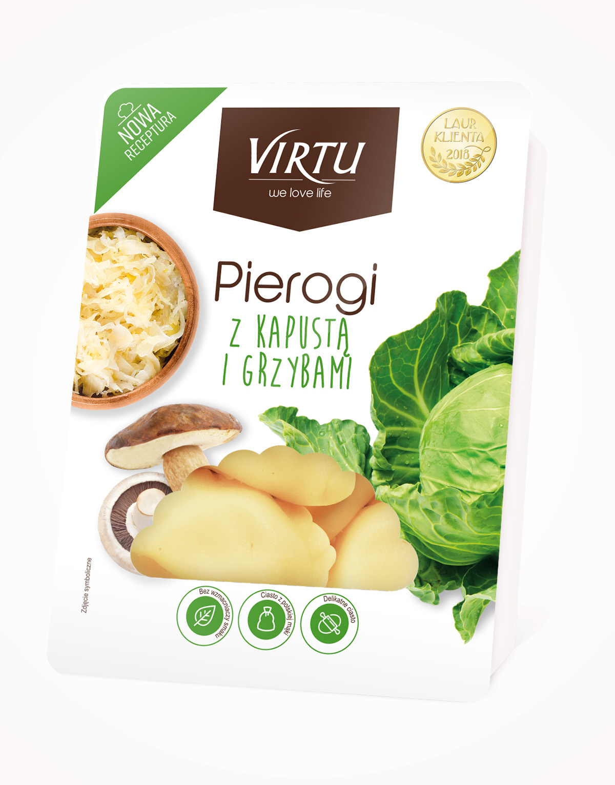 Pierogi Z Kapustą I Grzybami Virtu 1Kg