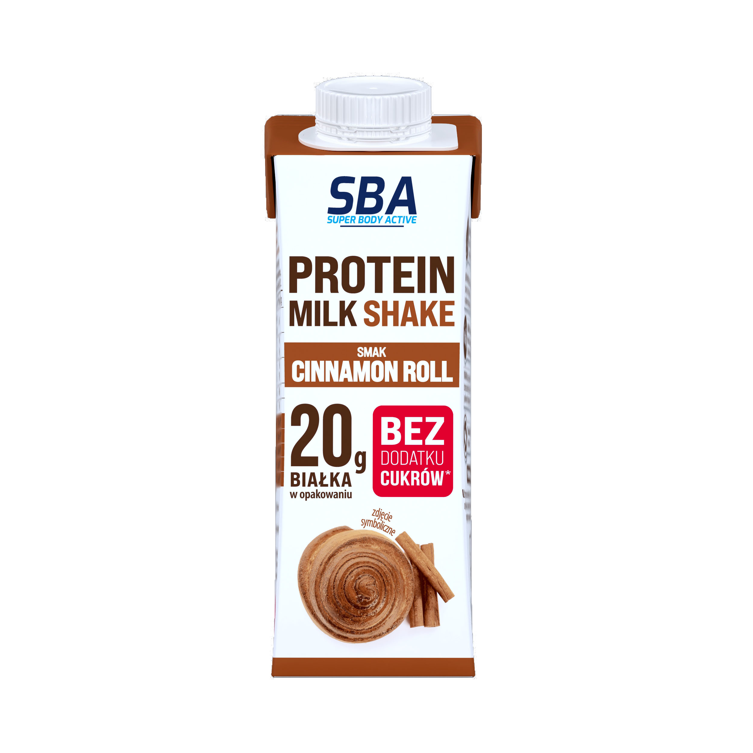 Mlekovita Napój Mleczny Proteinowy Smak Cinnamon Roll Sba 265G