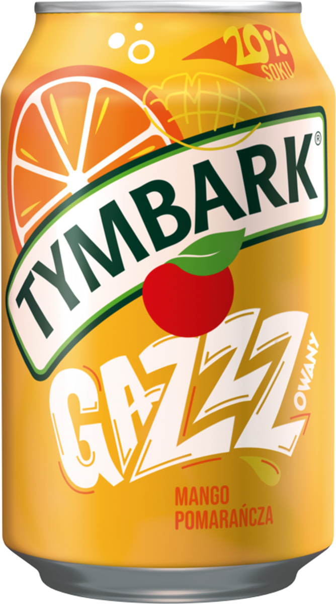 Tymbark Gazzzowany Mango Pomarańcza 330 Ml