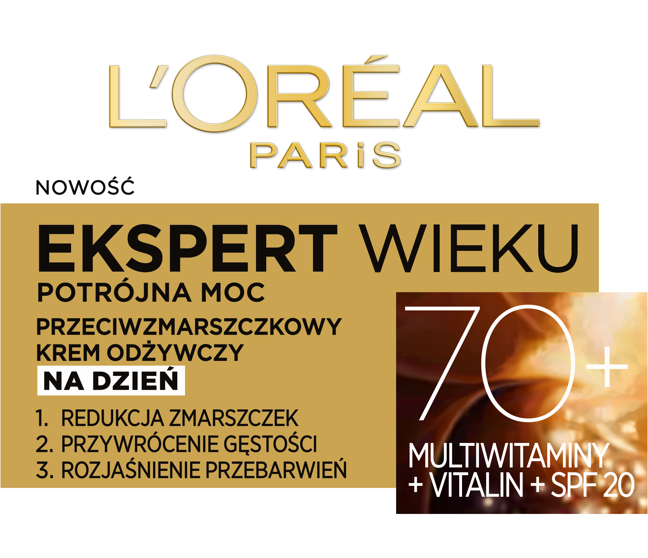 L'Oreal Paris Ekspert Wieku 70+ Krem Odżywczy Na Dzień 50 Ml