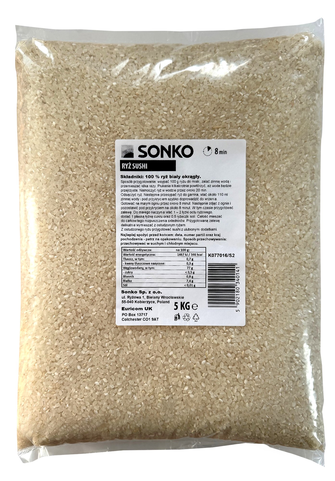 Sonko Ryż Sushi 5 Kg