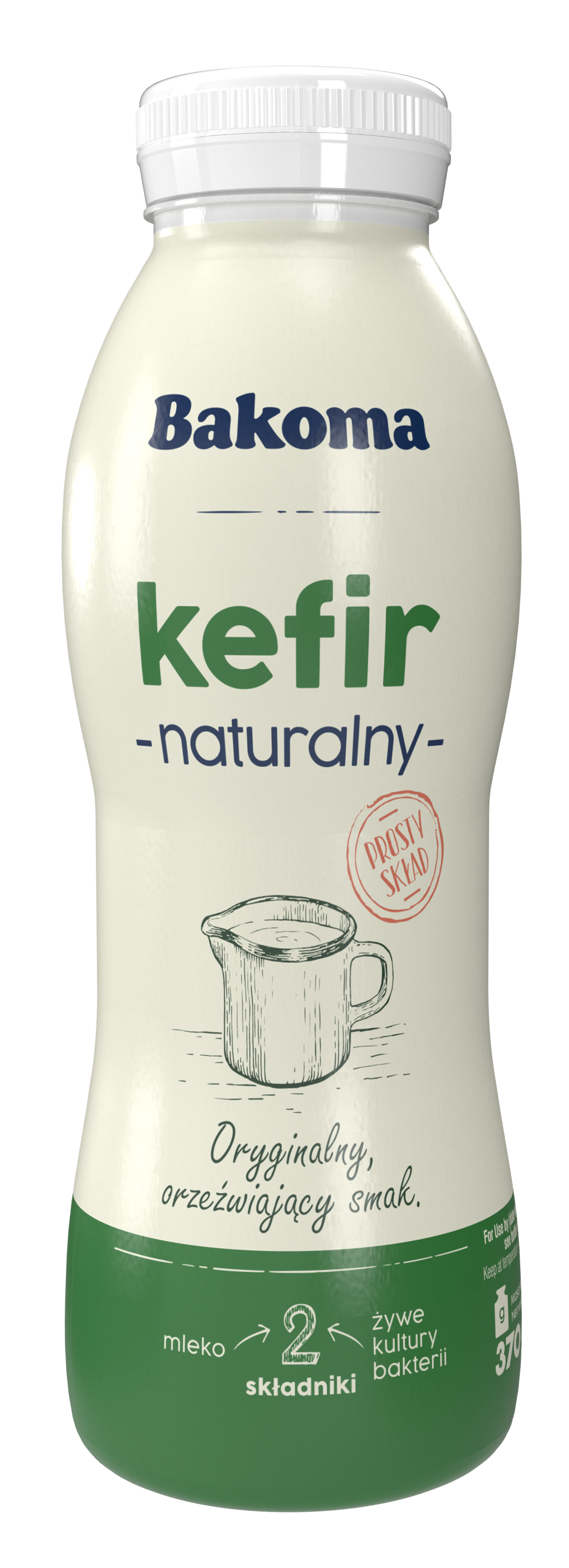 Bakoma Kefir Naturalny 370G