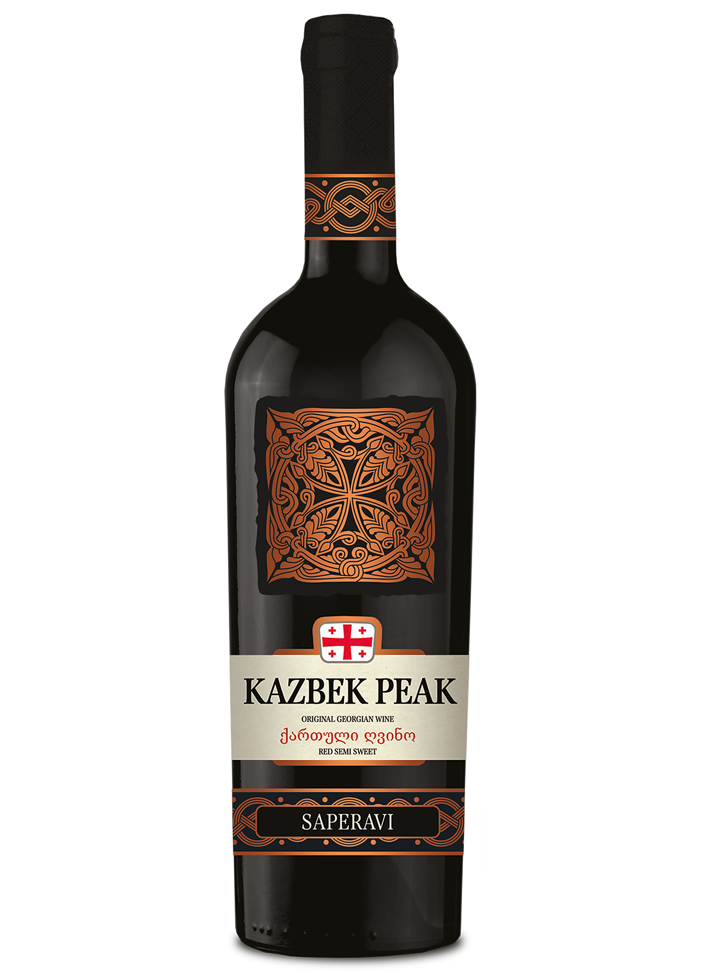 Kazbek Peak Wino Gronowe Czerwone Półsłodkie 0,75 L