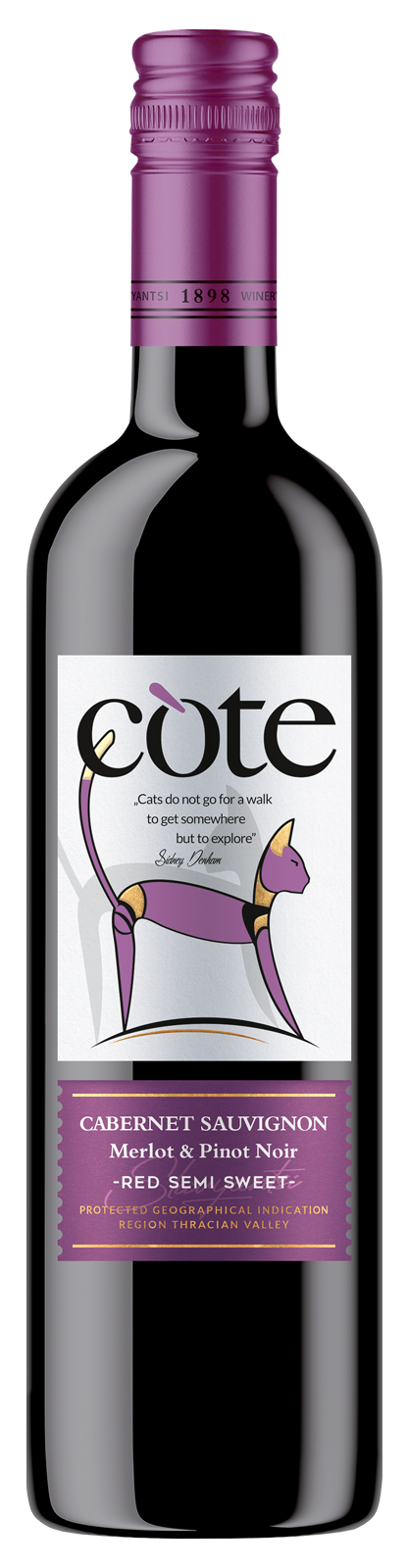Cote Red Semi Sweet 0,75 L