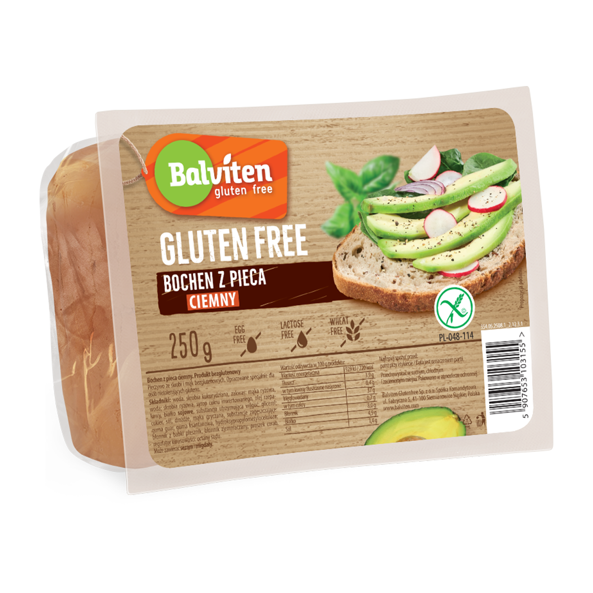 Balviten Bochen Z Pieca Ciemny 250G. Produkt Bezglutenowy