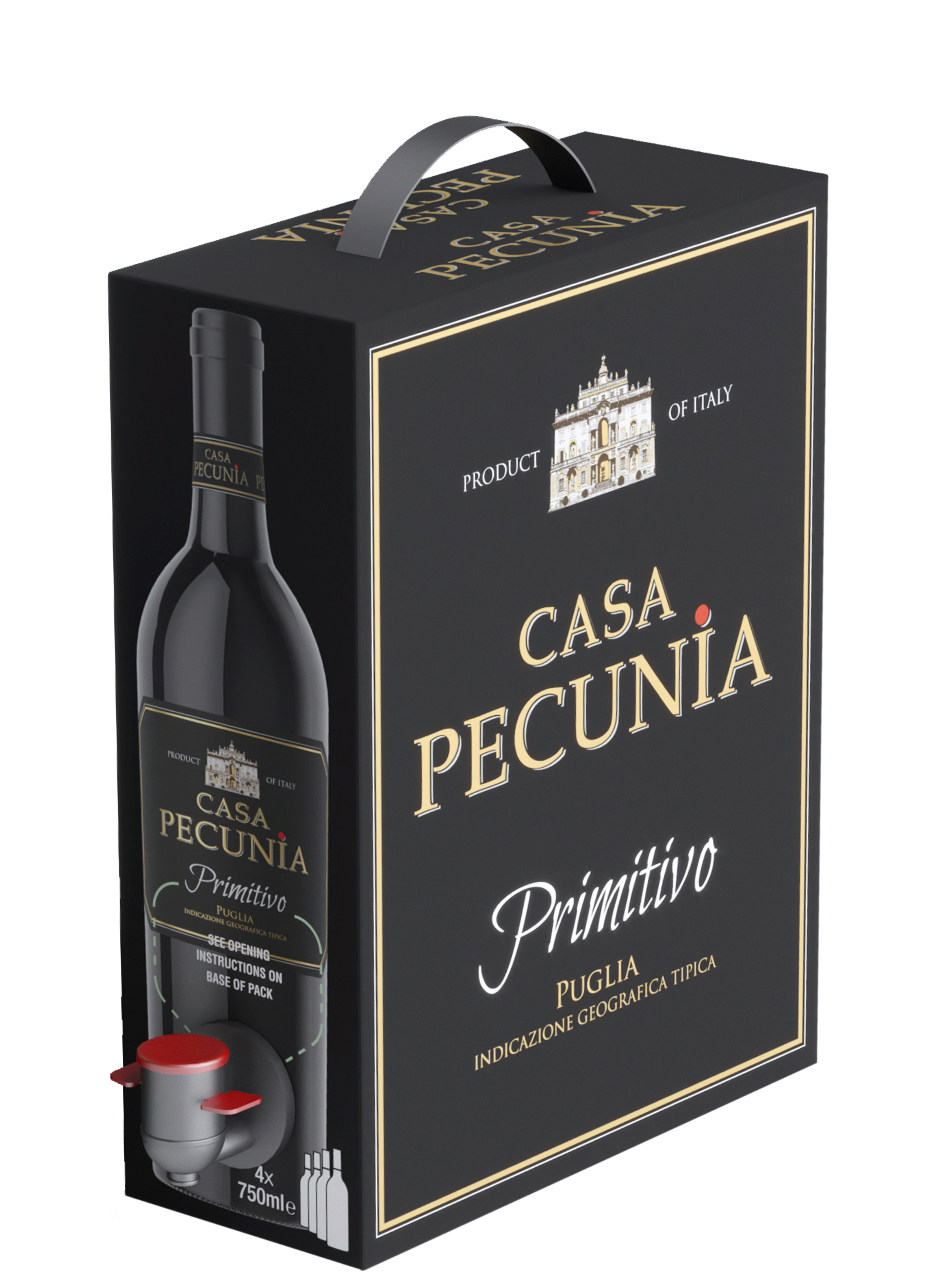 Casa Pecunia Primitivo Bag In Box 3 L