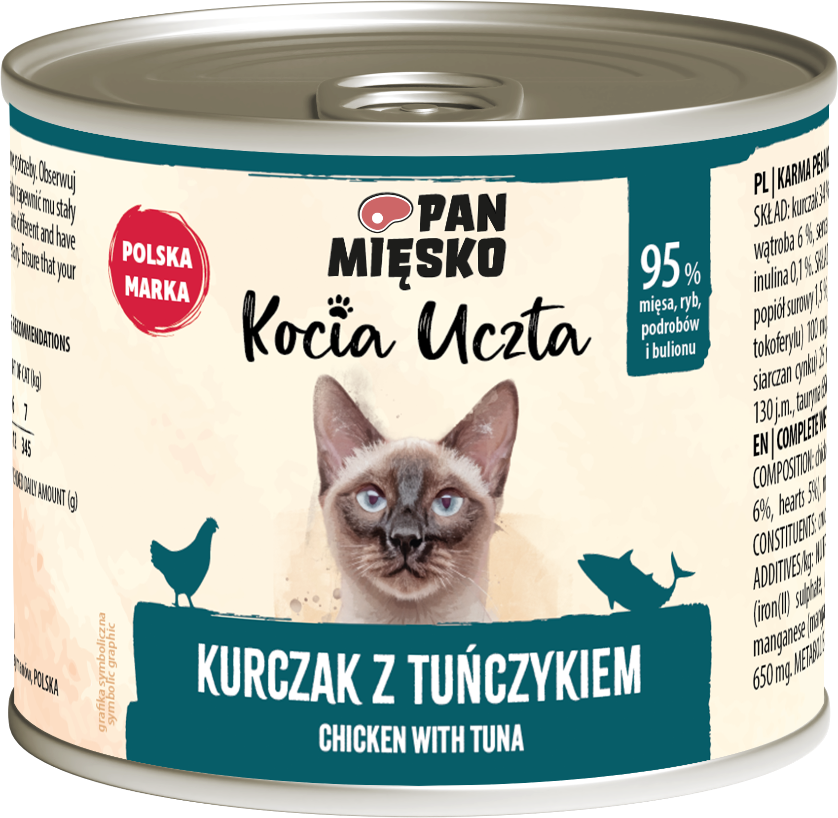 Pan Mięsko Kocia Uczta Kurczak Z Tuńczykiem 200 G