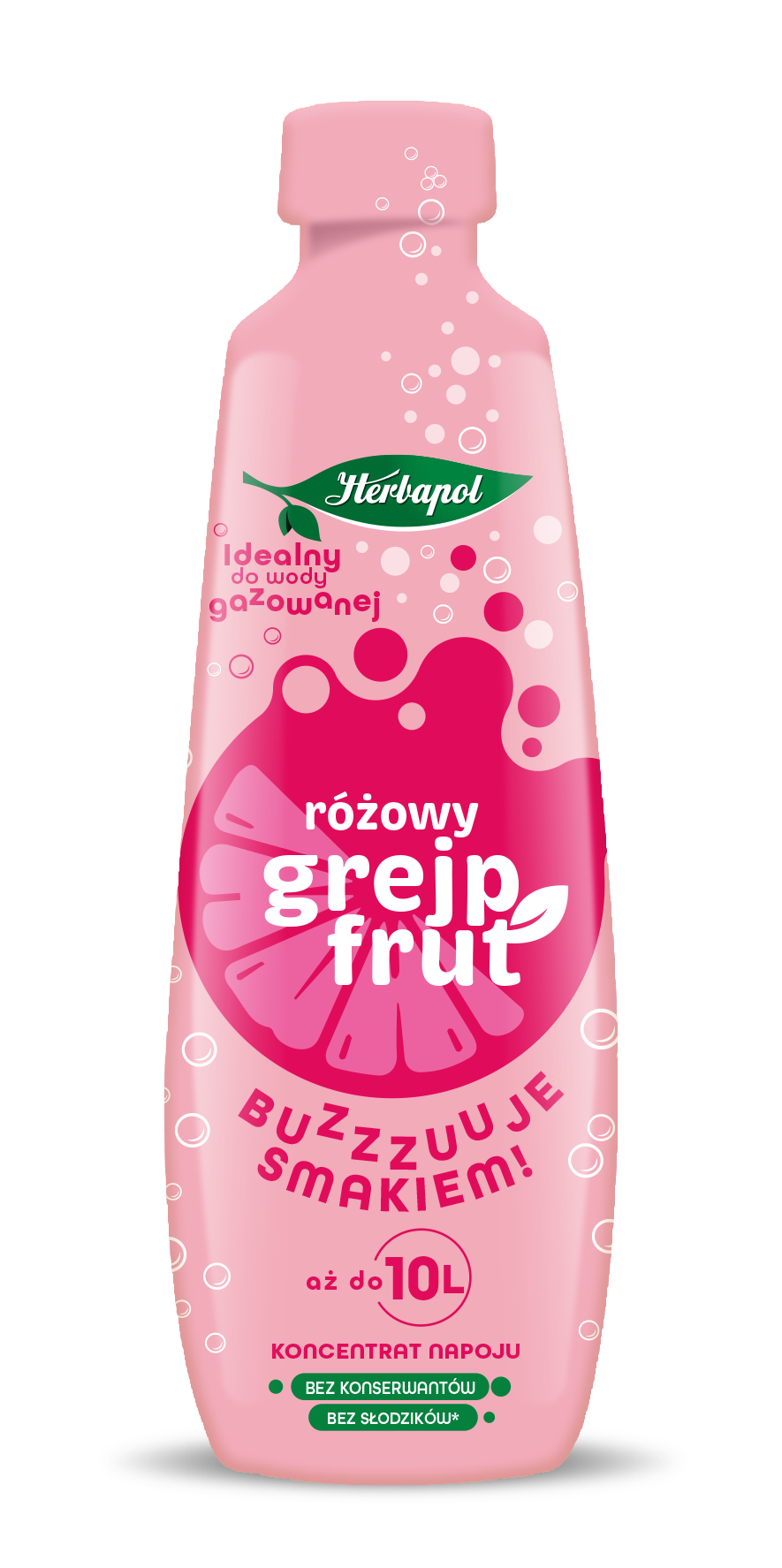 Herbapol Koncentrat Napoju Różowy Grejpfrut 405 Ml