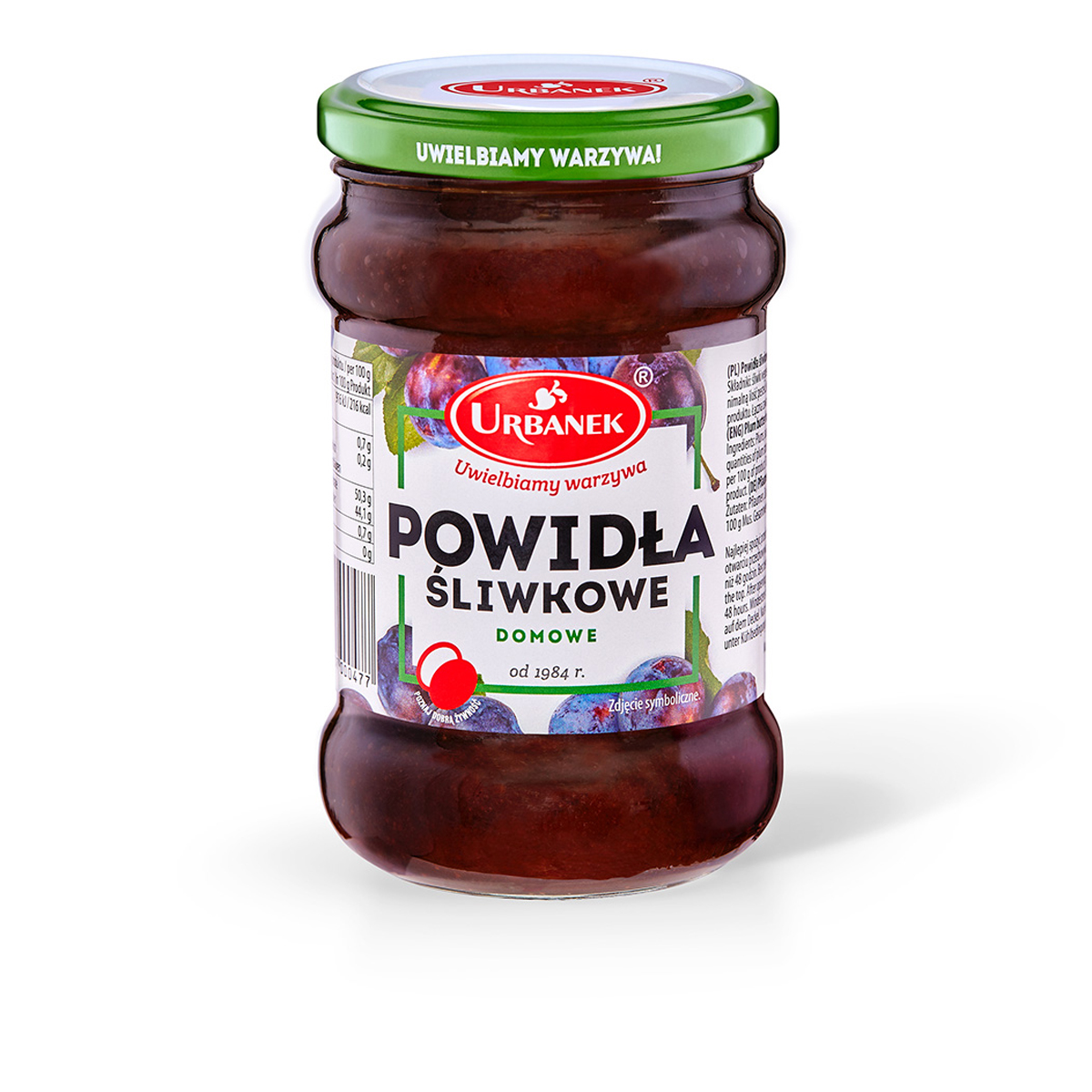 Powidła Śliwkowe Domowe 330G Urbanek