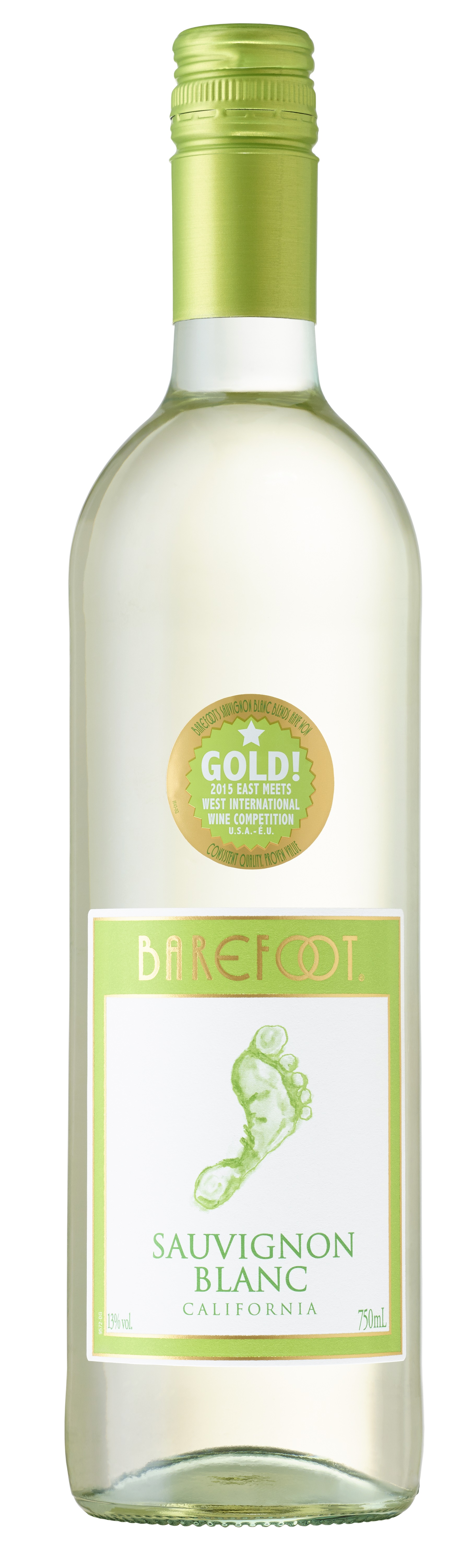 Półwytrawne Wino Białe Barefoot Sauvignon Blanc 13,5 % 750Ml