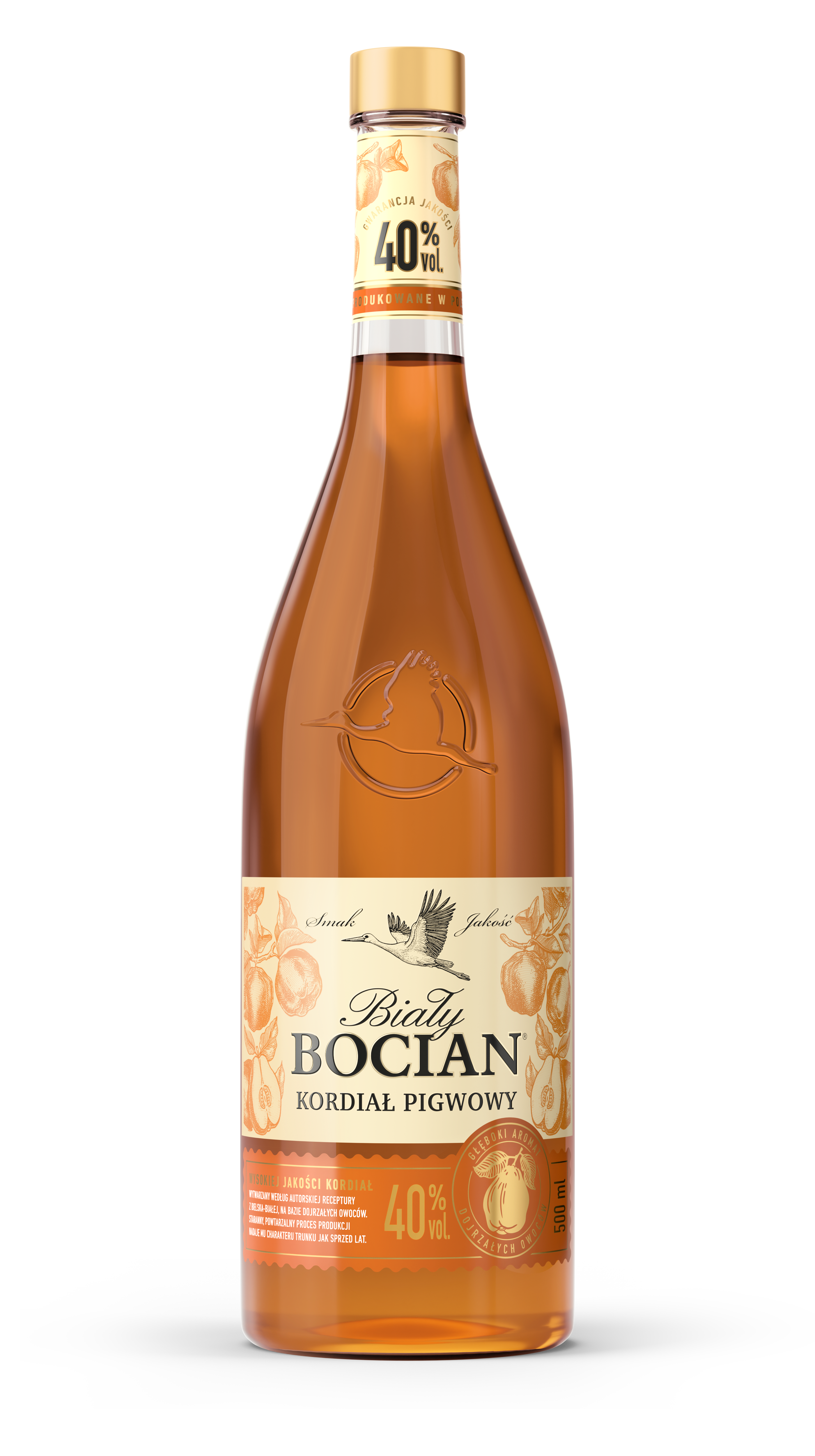 Biały Bocian Cordial Pigwówka 40% 500Ml