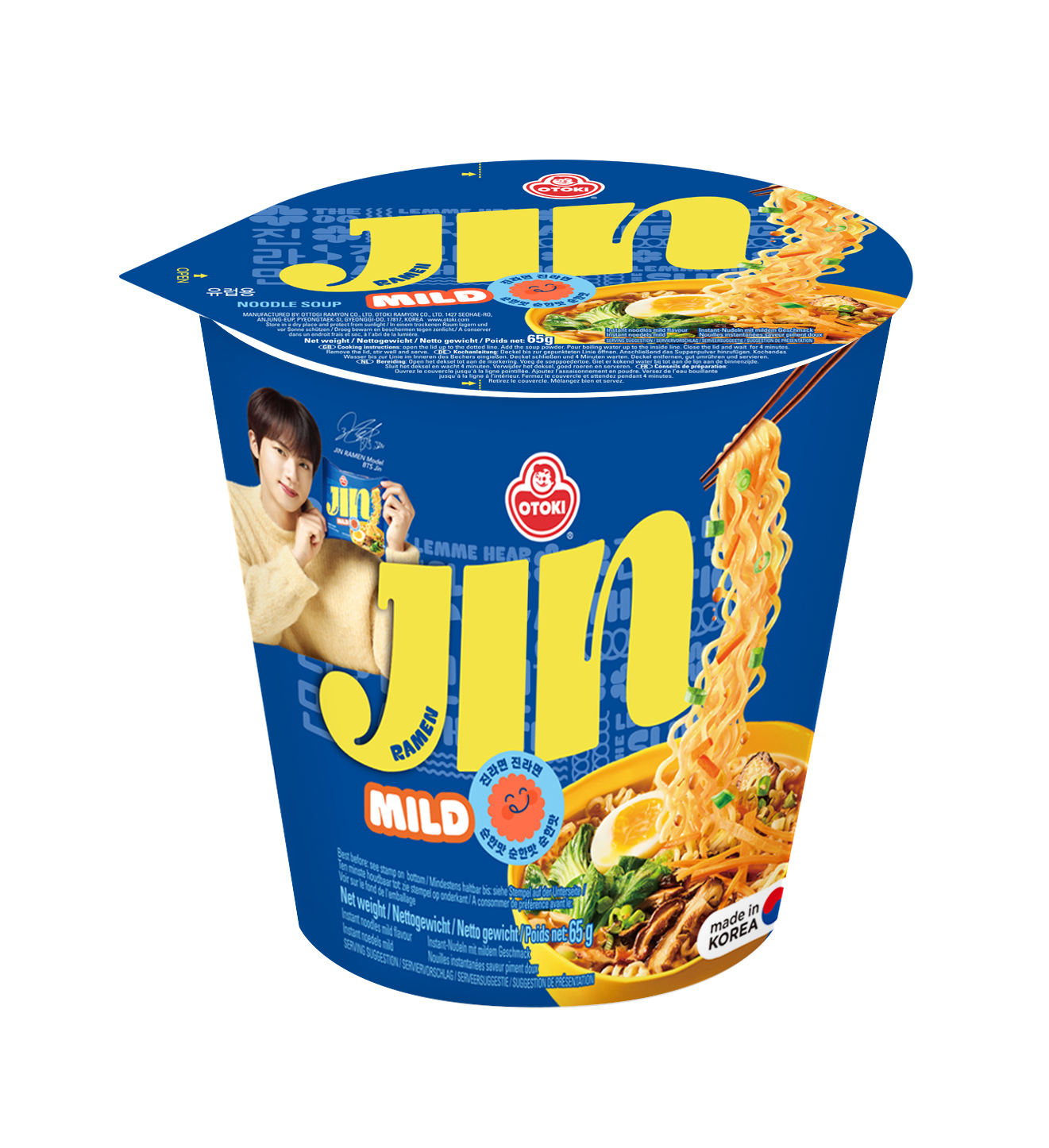 Otoki Jin Zupa Instant Ramen Mild W Kubku 65G