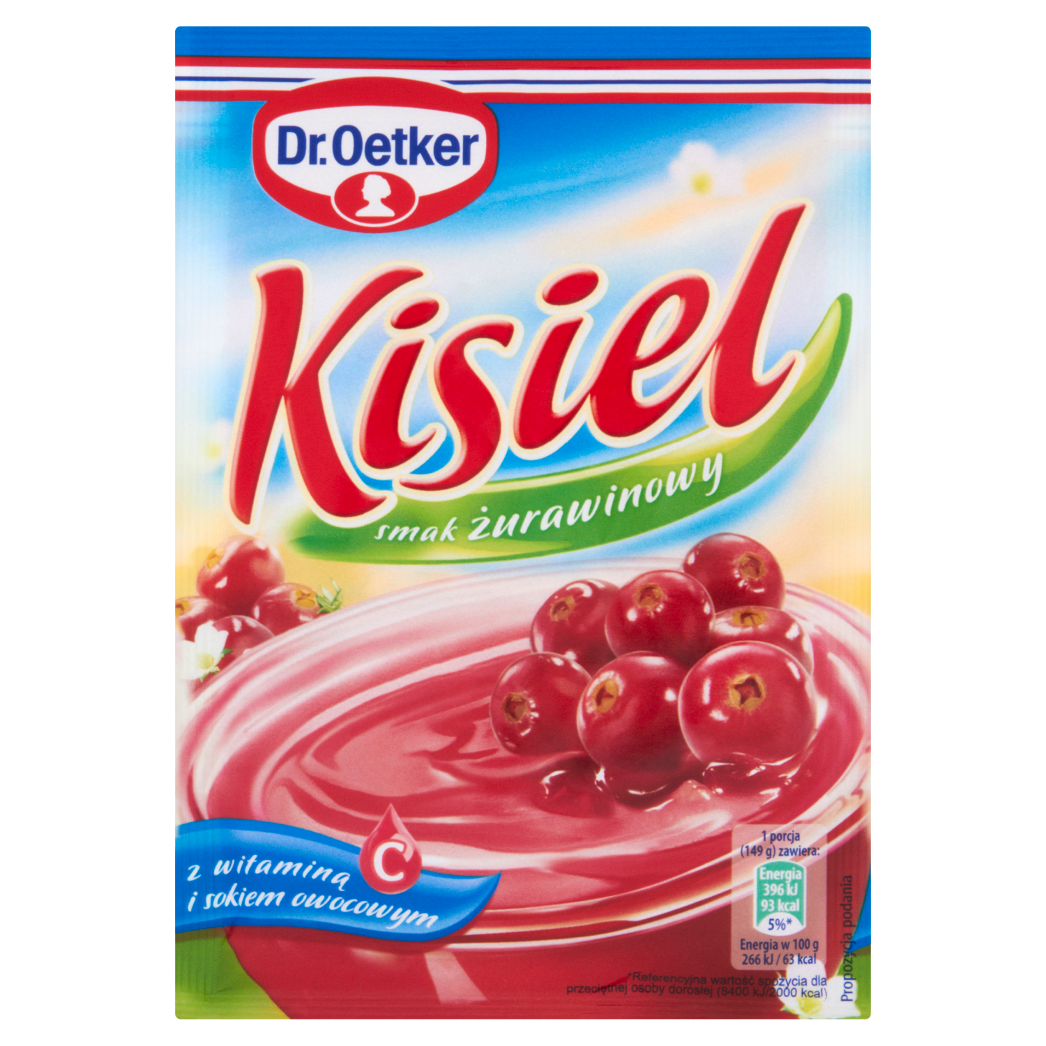 Dr. Oetker Kisiel Żurawinowy 38 G