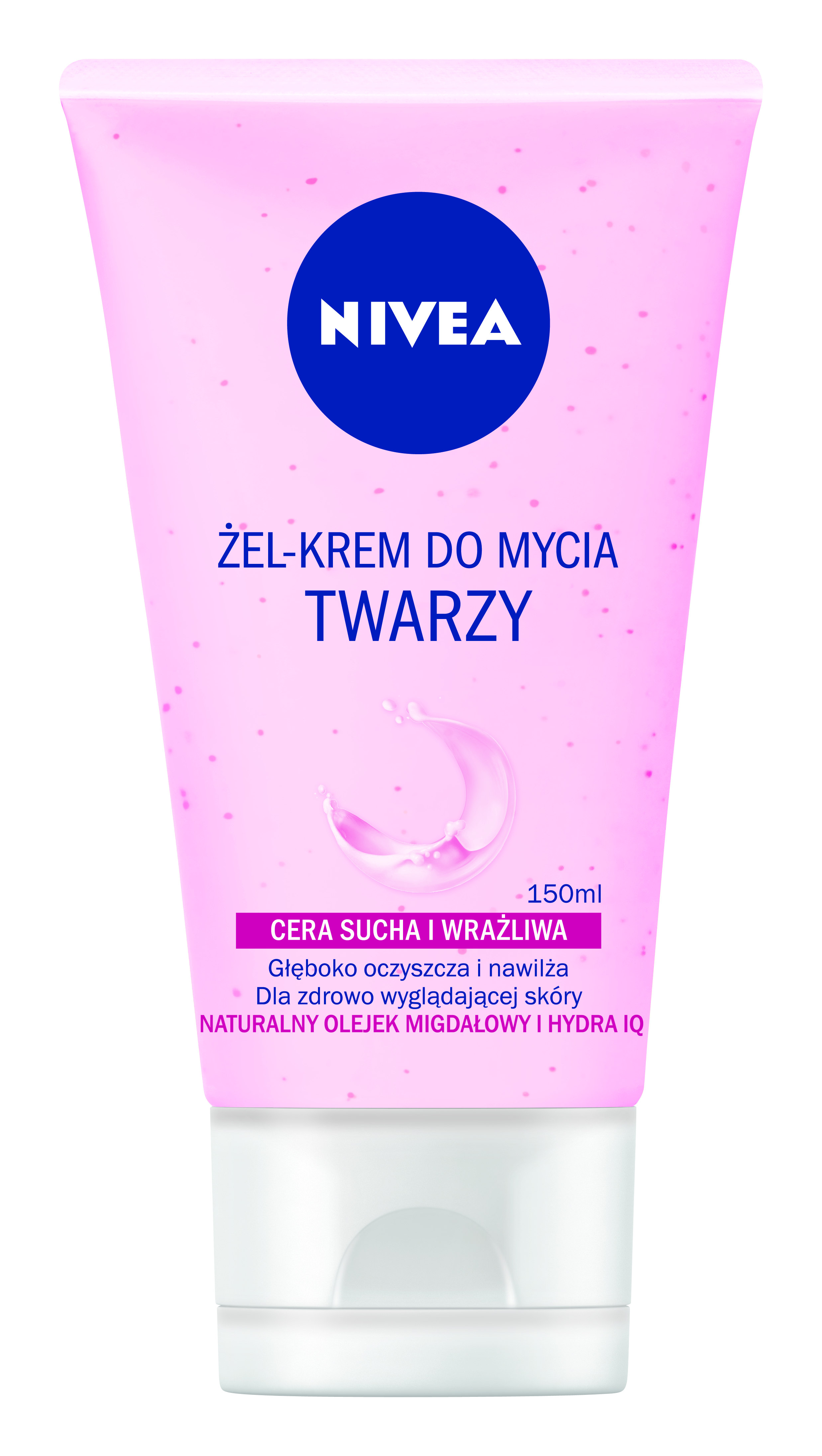 Nivea Żel-Krem Do Mycia Twarzy Cera Sucha I Wrażliwa 150 Ml